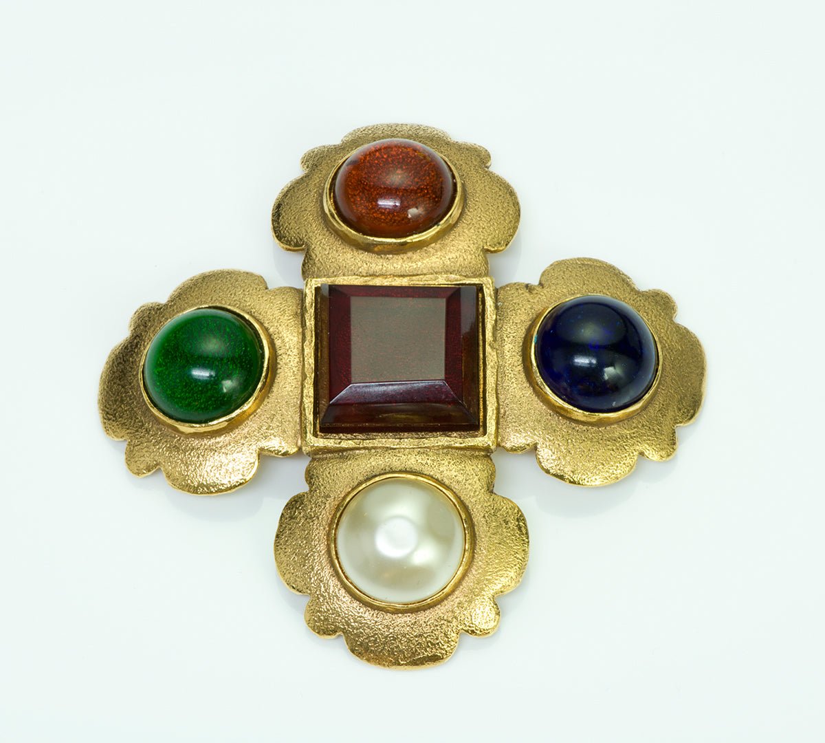 Chanel Gripoix Byzantine Style Brooch - DSF Antique Jewelry