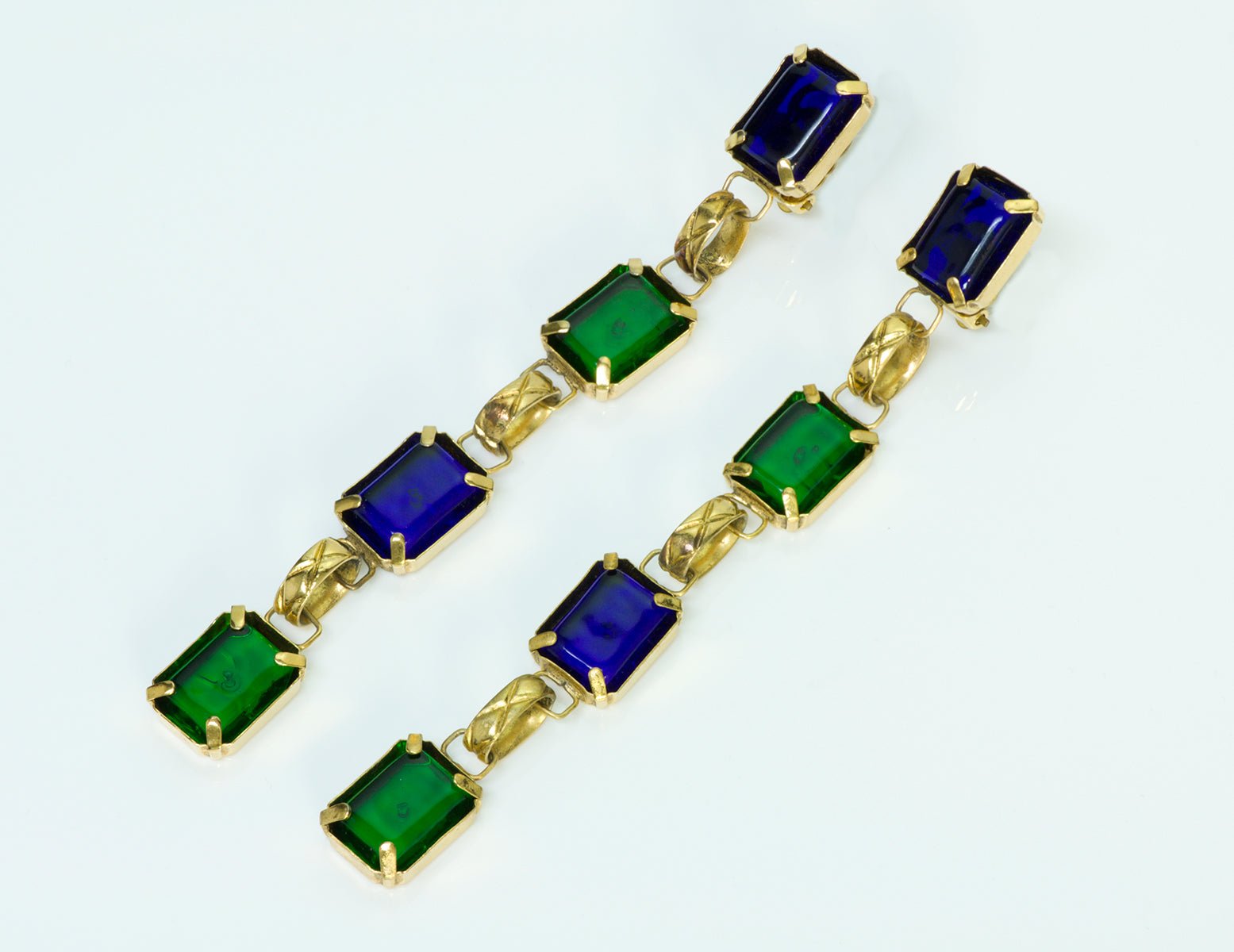 Chanel Gripoix Earrings - DSF Antique Jewelry