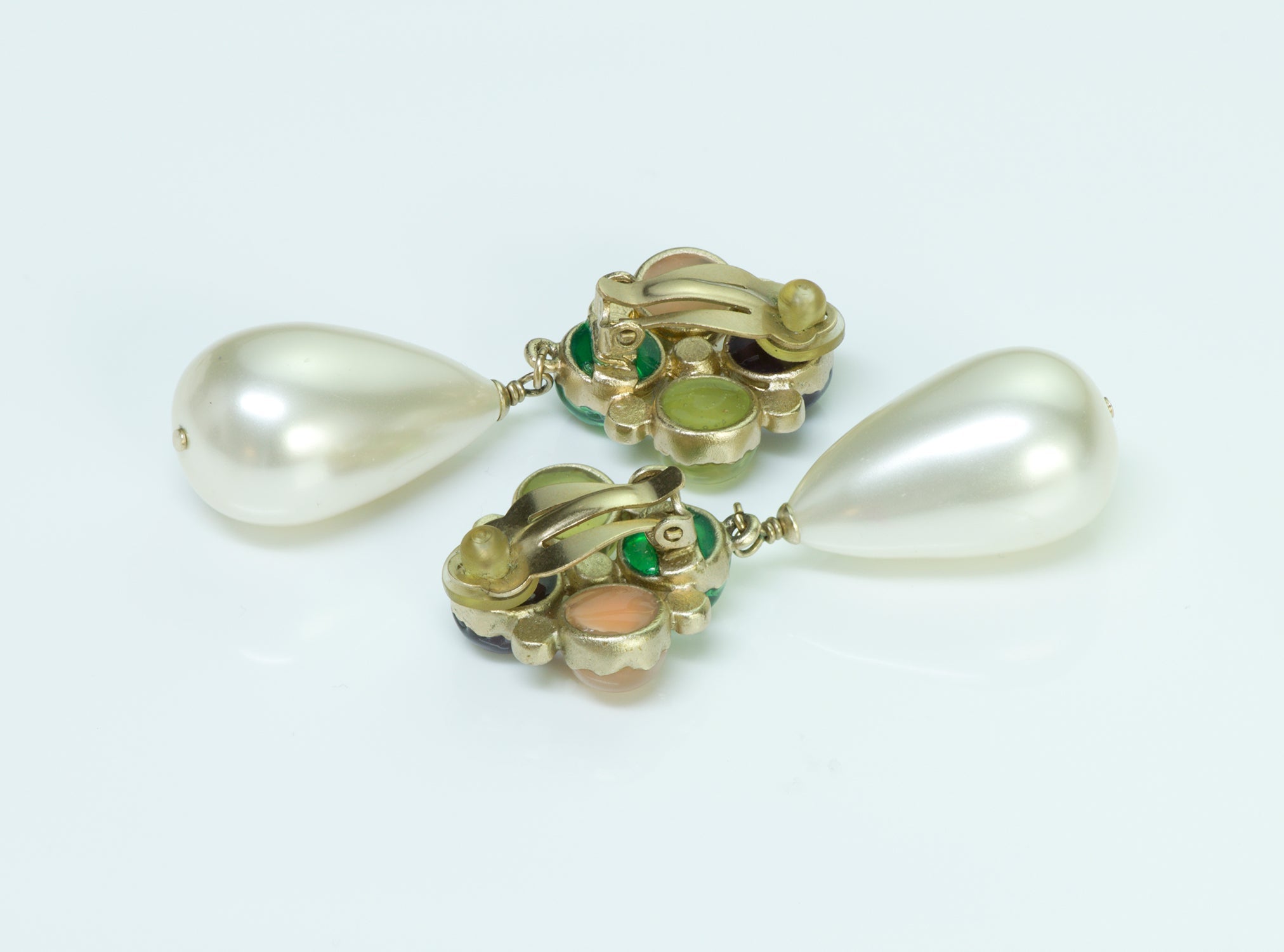 Chanel Gripoix Pearl Drop Earrings - DSF Antique Jewelry
