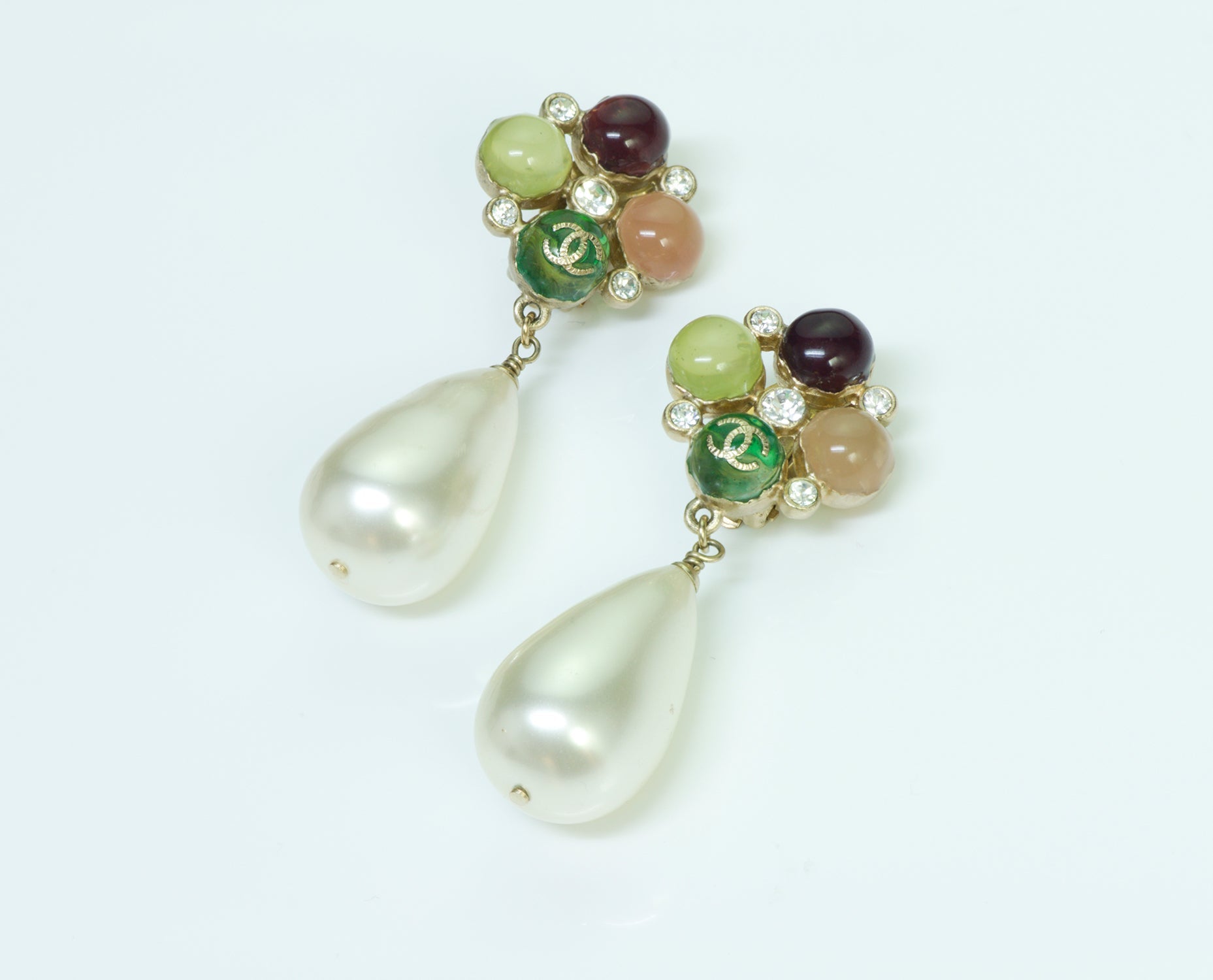Chanel Gripoix Pearl Drop Earrings - DSF Antique Jewelry
