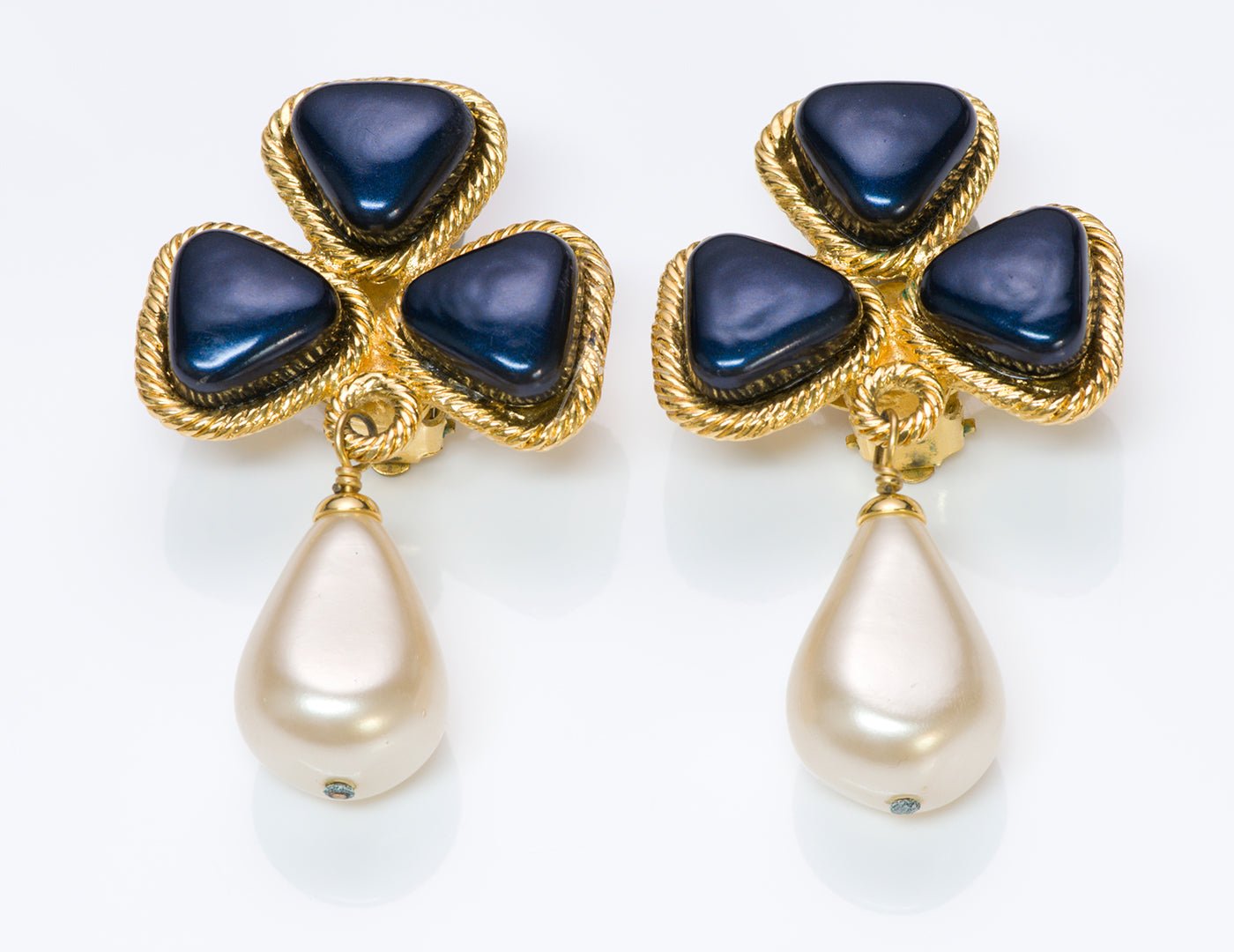 Chanel Gripoix Pearl Earrings