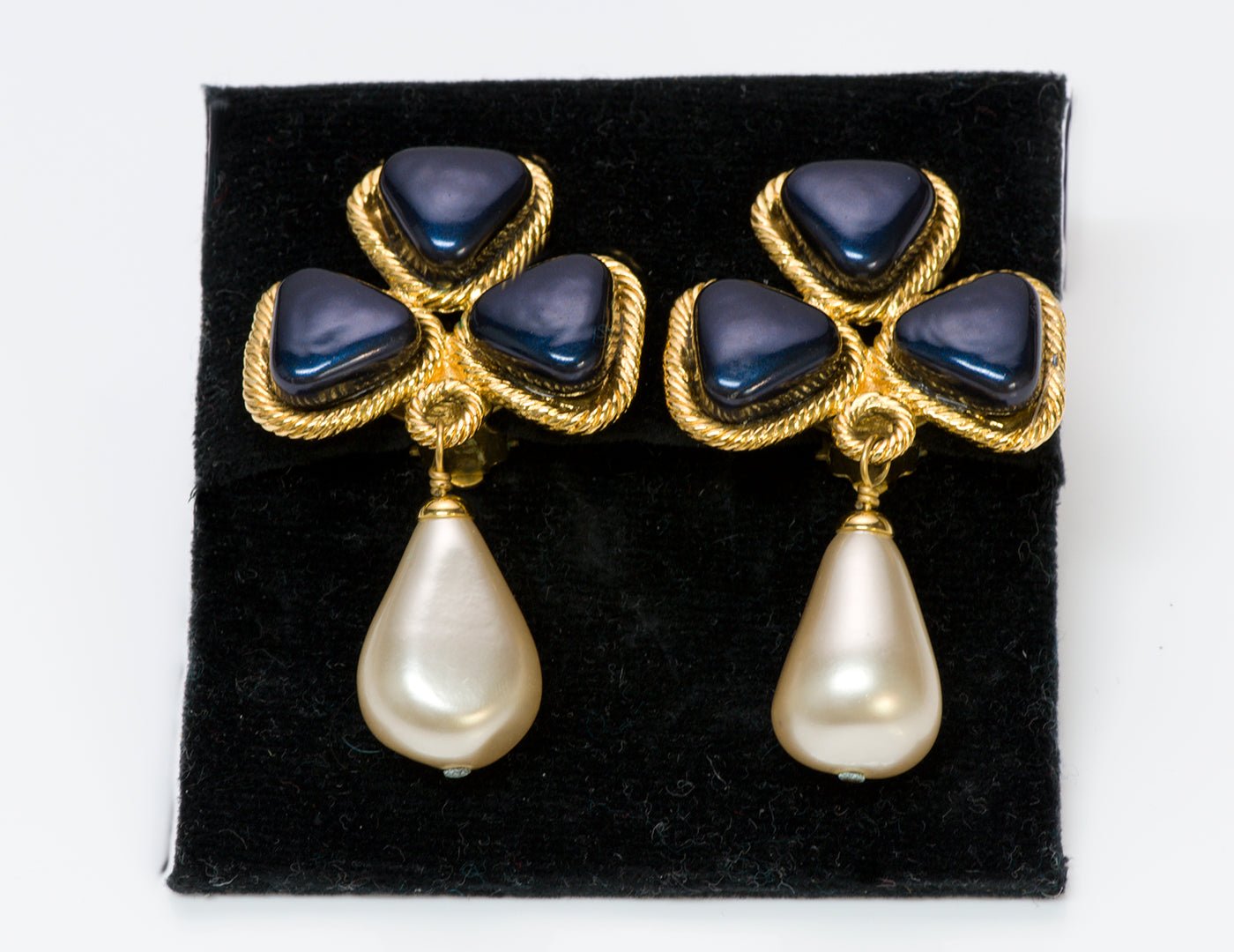 Chanel Gripoix Pearl Earrings