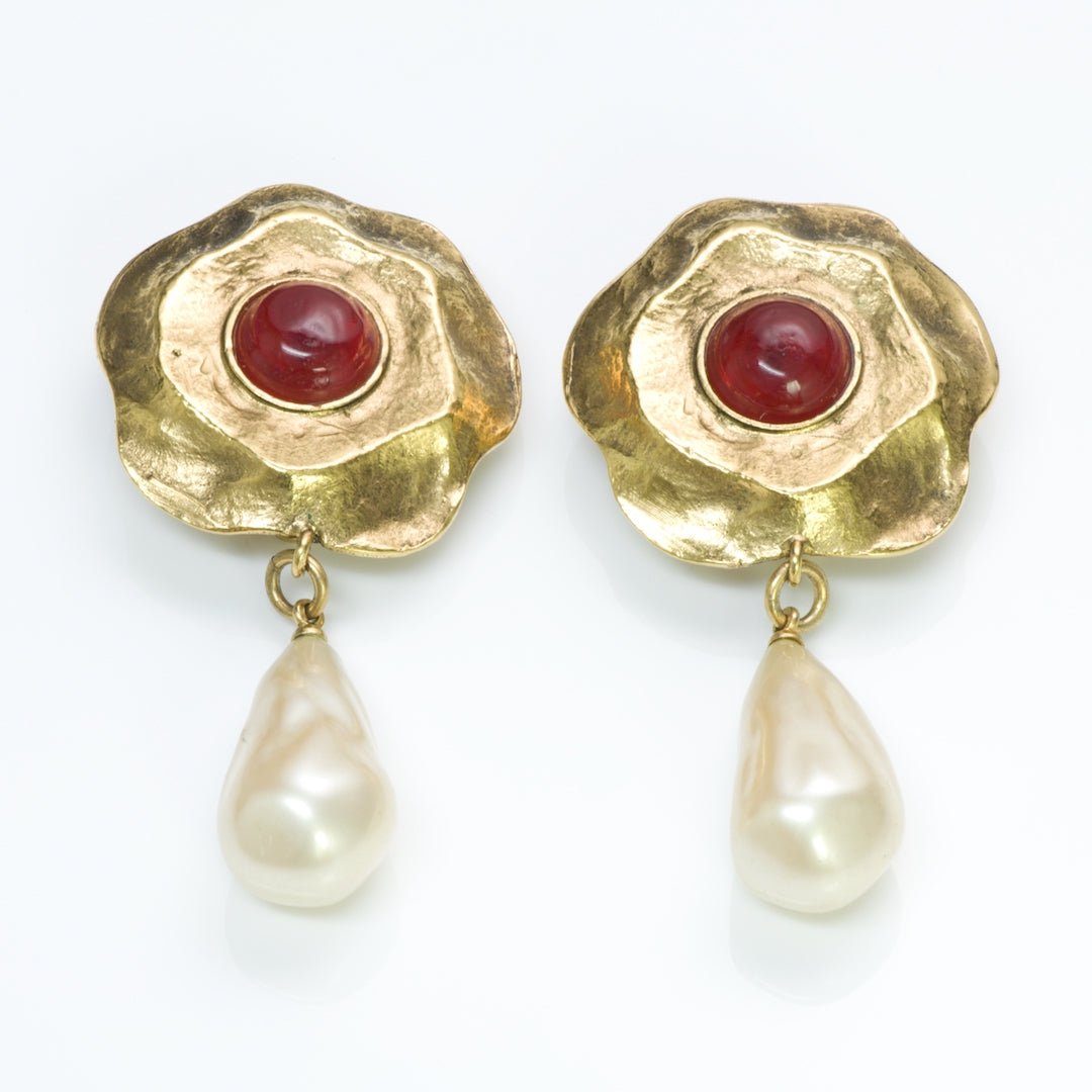 Chanel Gripoix Pearl Earrings - DSF Antique Jewelry