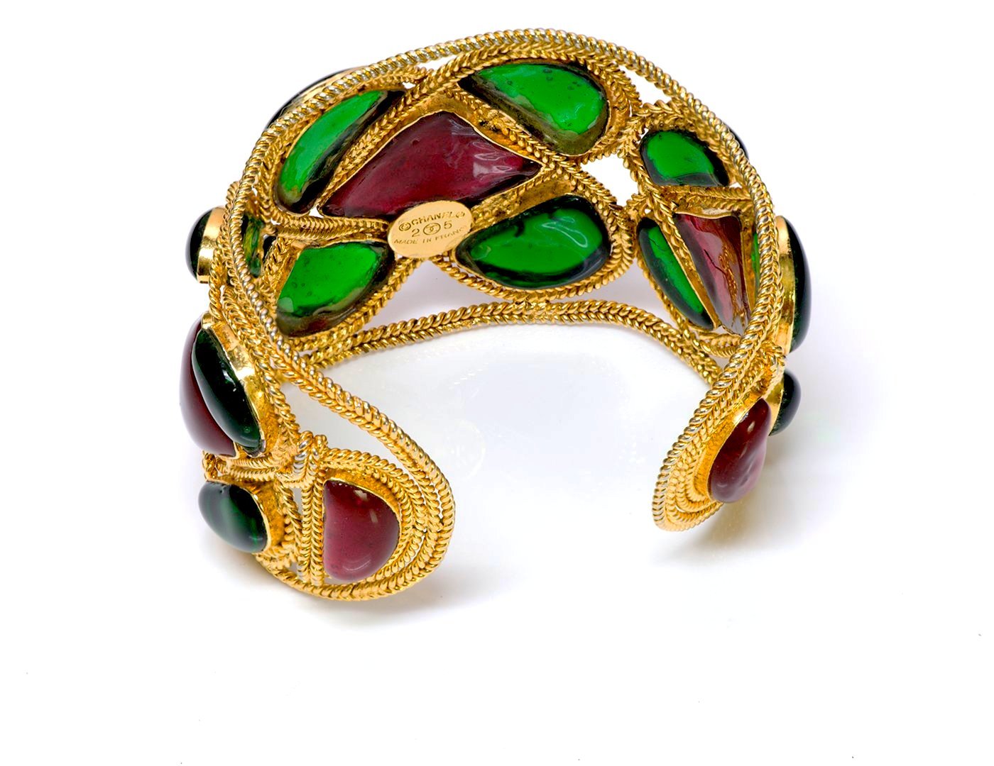 Chanel Maison Gripoix Byzantine Style Cuff Bracelet - DSF Antique Jewelry