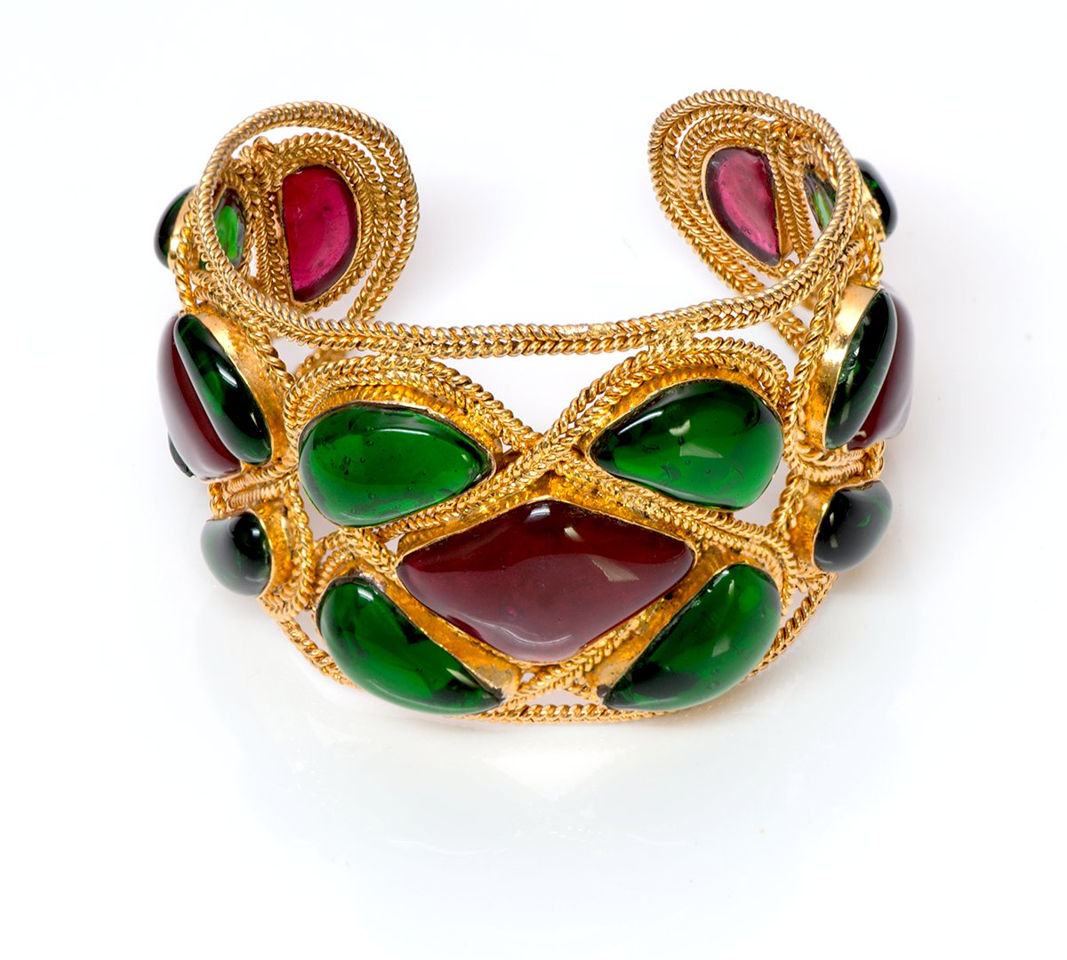Chanel Maison Gripoix Byzantine Style Cuff Bracelet