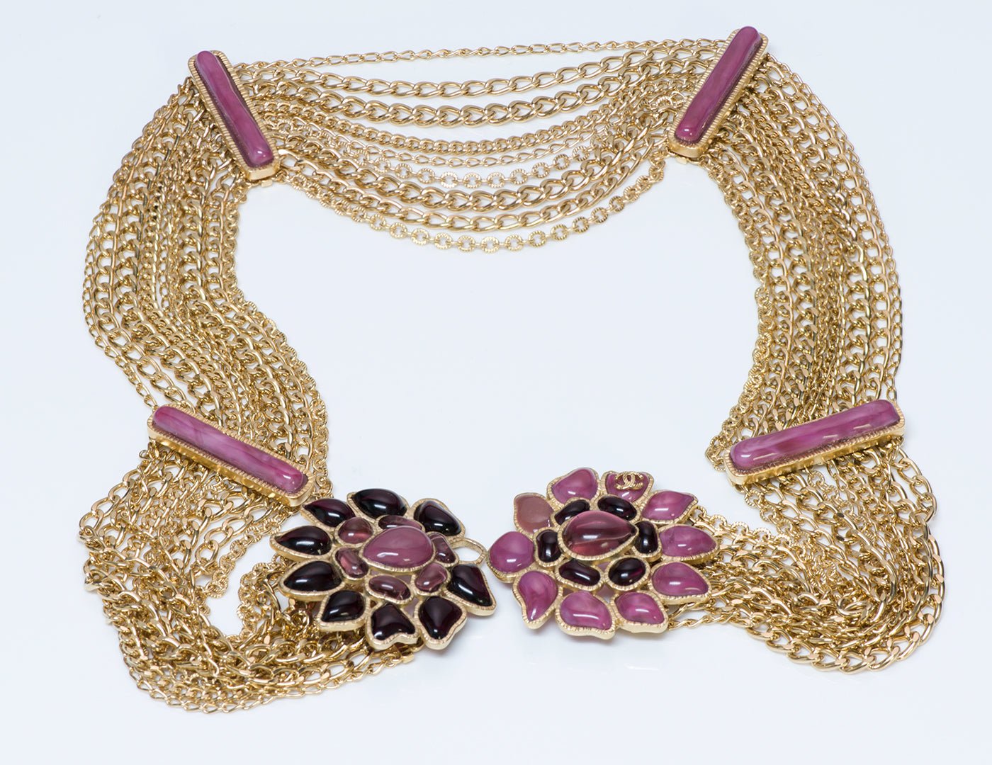 Chanel Maison Gripoix Camellia Chain Belt - DSF Antique Jewelry