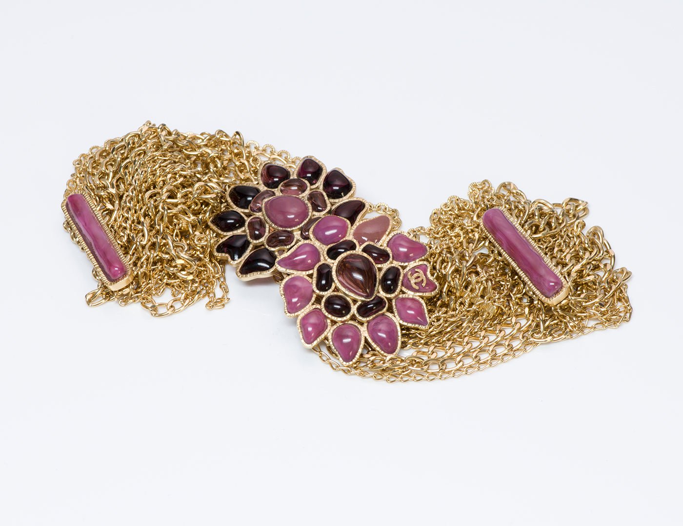 Chanel Maison Gripoix Camellia Chain Belt - DSF Antique Jewelry