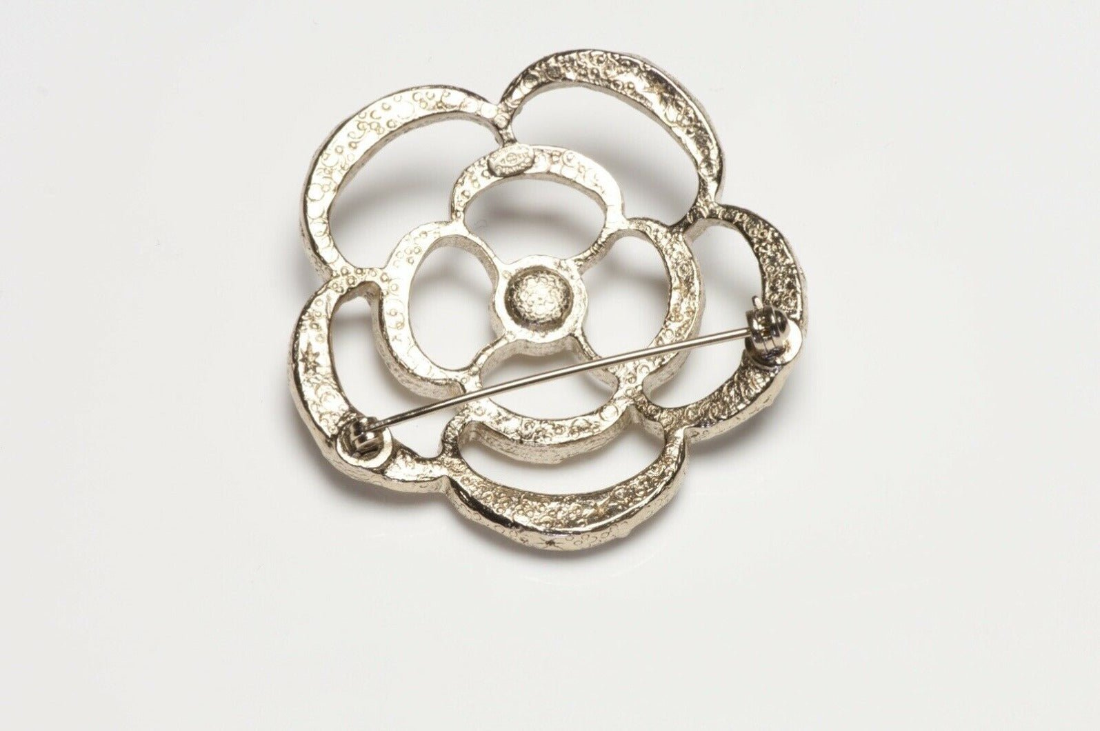 CHANEL Paris Spring 2013 Faux Pearl Camellia Flower Brooch - DSF Antique Jewelry