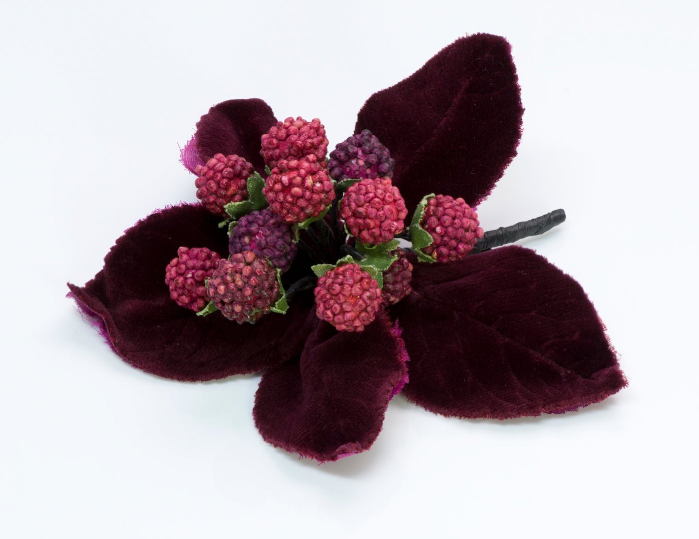 Chanel Velvet Flower Brooch