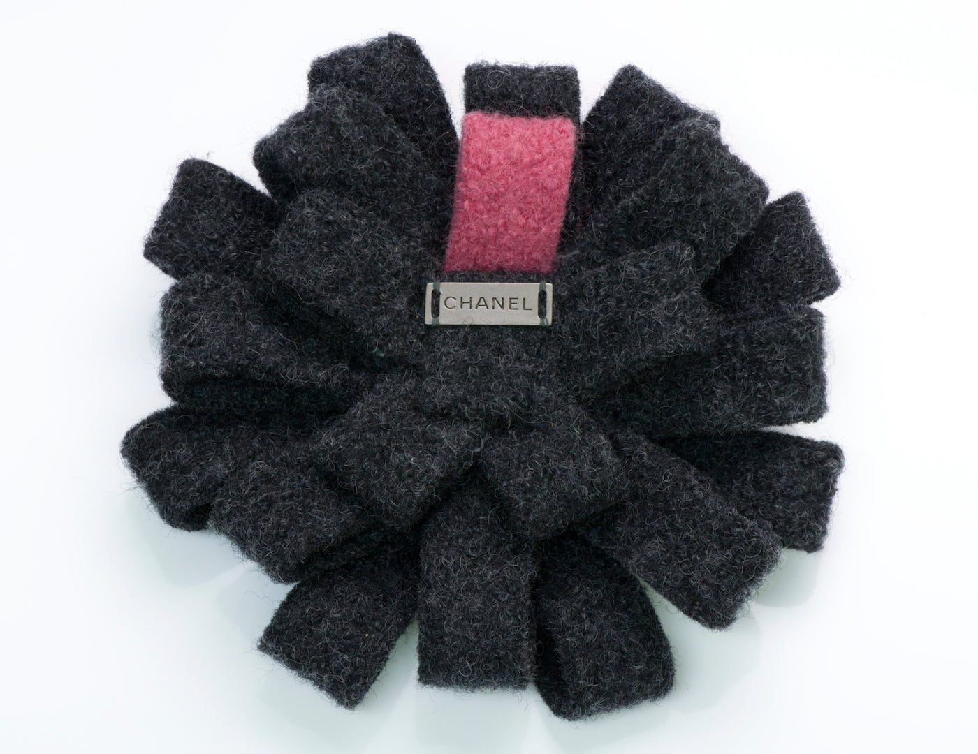 Chanel Wool Camellia Flower Brooch
