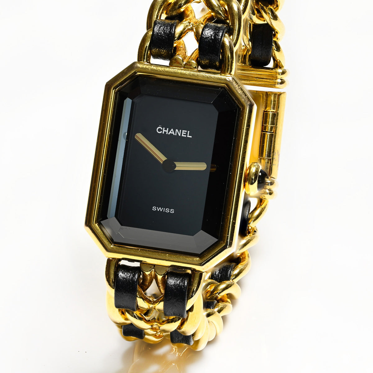 CHANEL Premiere L Watches blackDial Plated Gold/leather Quartz Analog disp... Chanel Paris Premiere Gold Plated Leather Chain Women main image 3