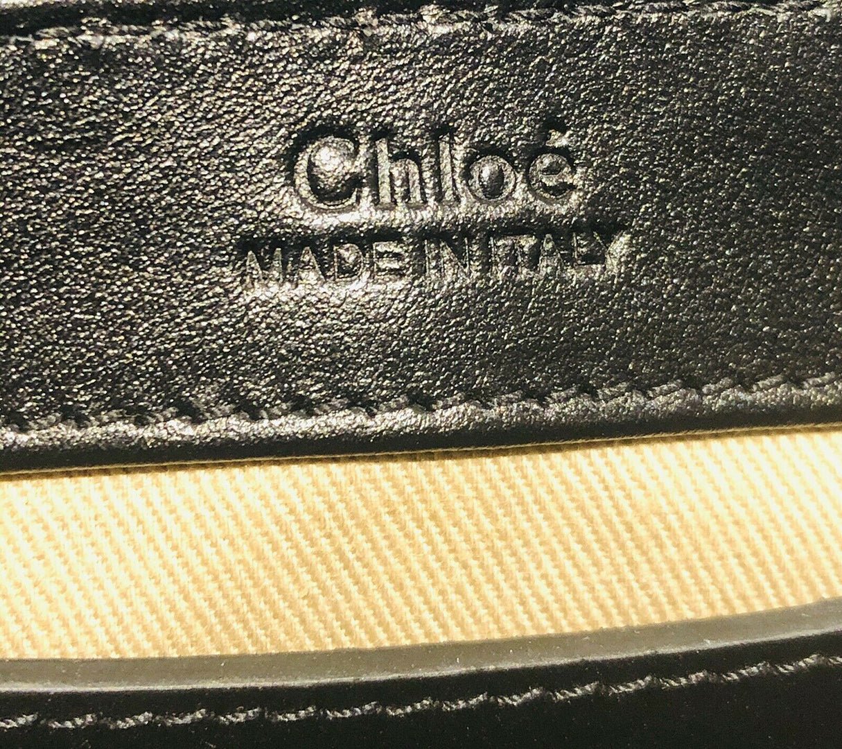 CHLOE C Metallic Gold Leather Mini Crossbody Bag