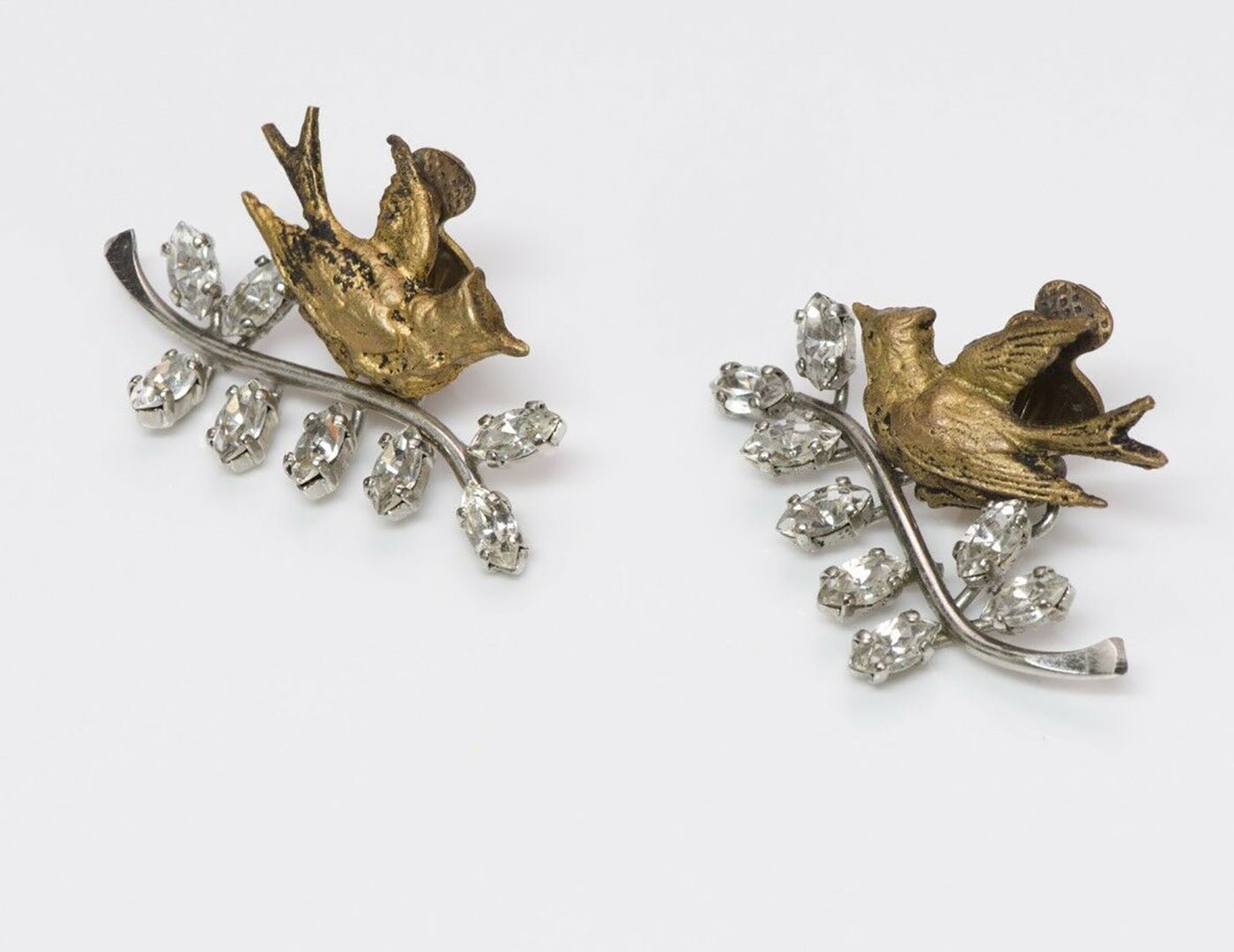 Christian Dior “Bal des Oiseaux” by Mitchel Maer Bird Earrings - DSF Antique Jewelry