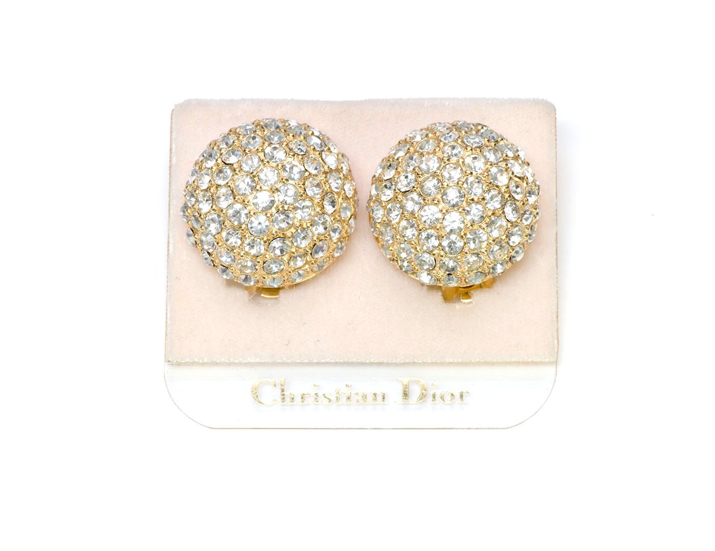 Christian Dior Crystal Earrings - DSF Antique Jewelry