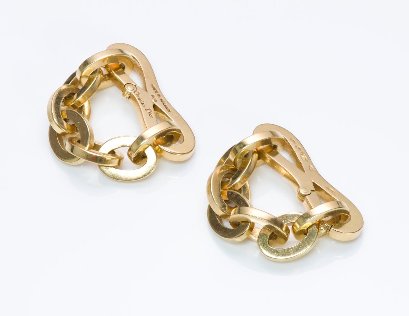 Christian Dior Gold Cufflinks