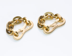 Christian Dior Gold Cufflinks