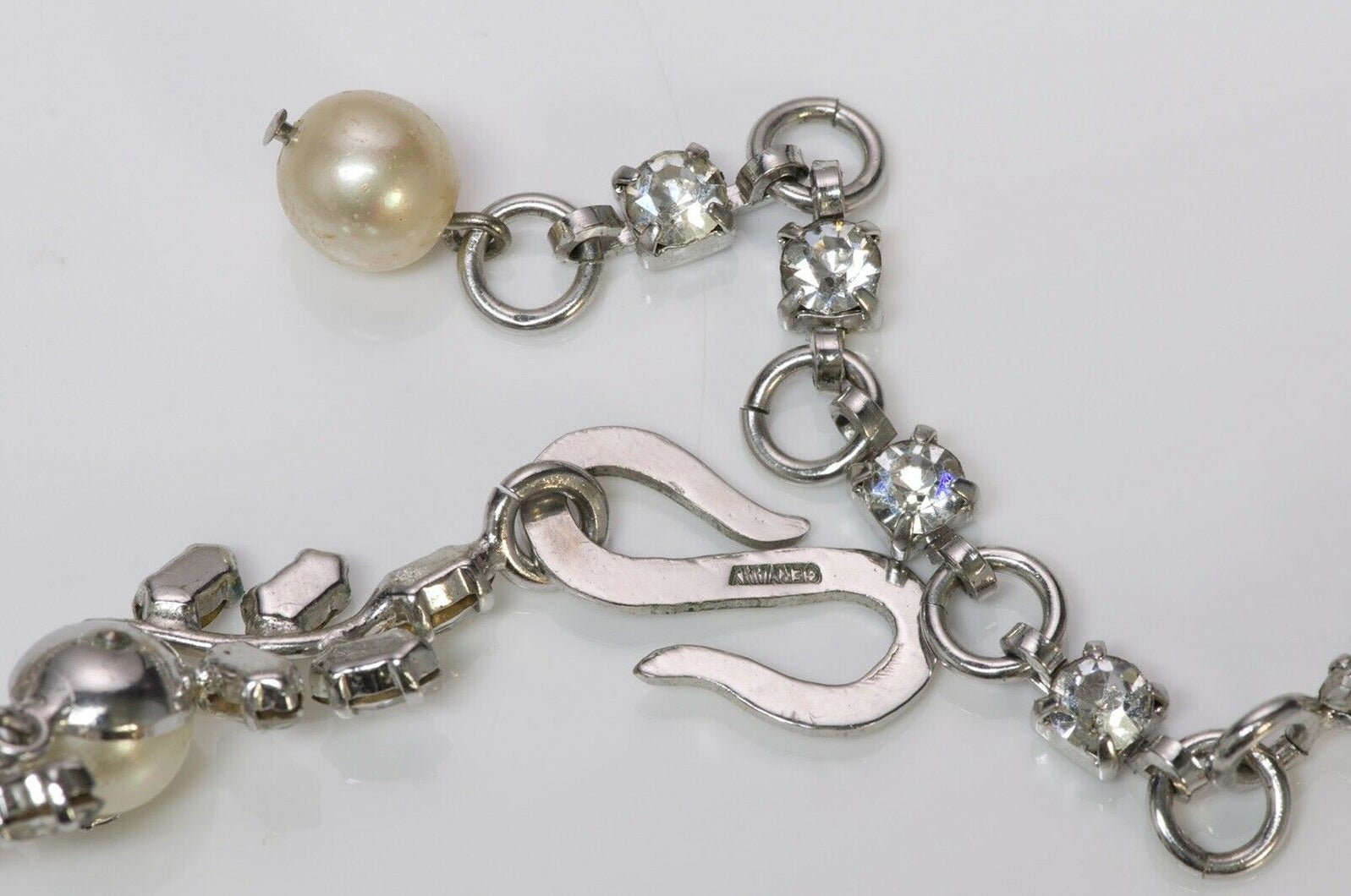 Christian Dior Henkel & Grosse 1959 Crystal Pearl Necklace