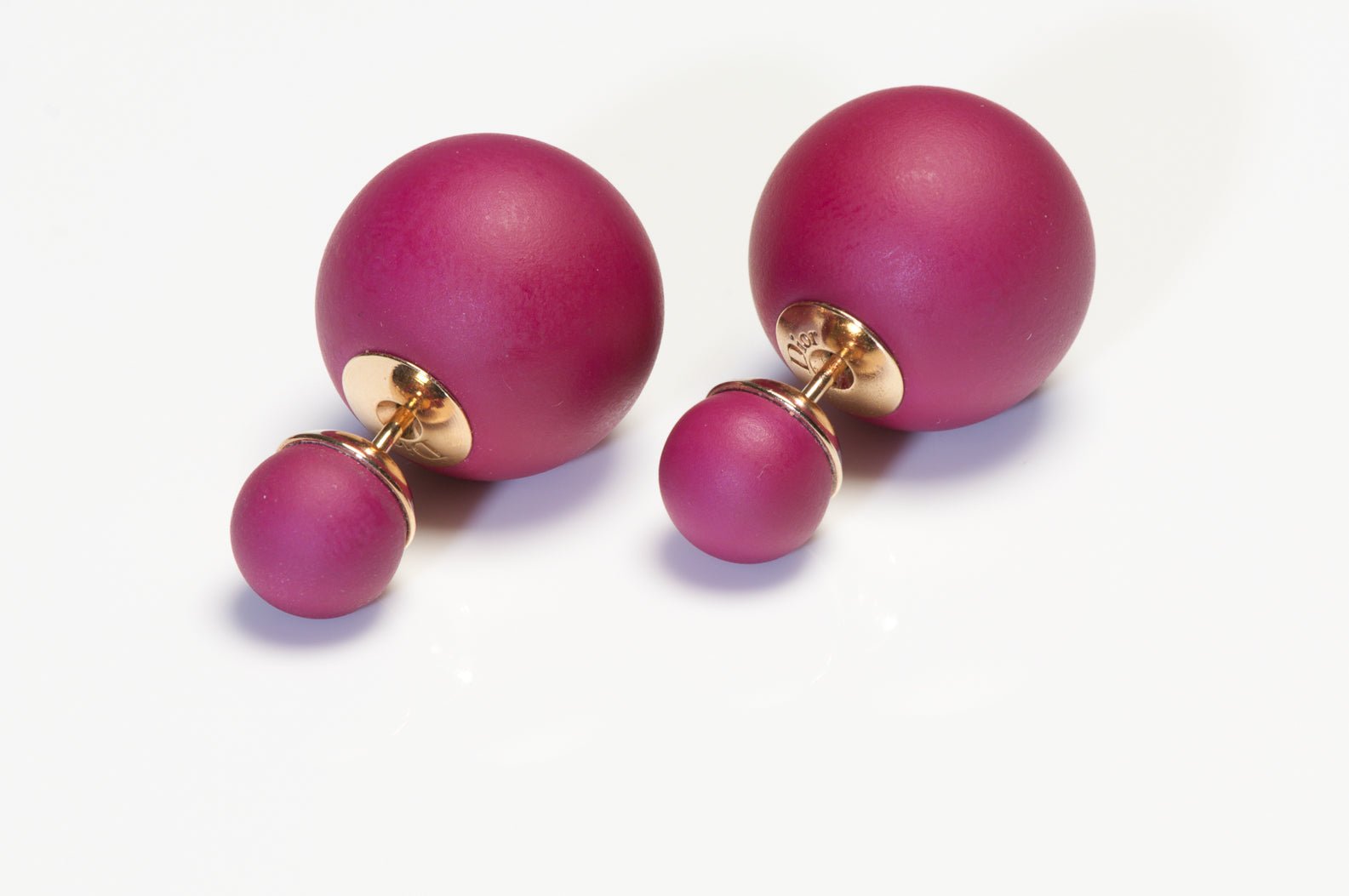 Christian Dior Paris Tribales Magenta Earrings - DSF Antique Jewelry