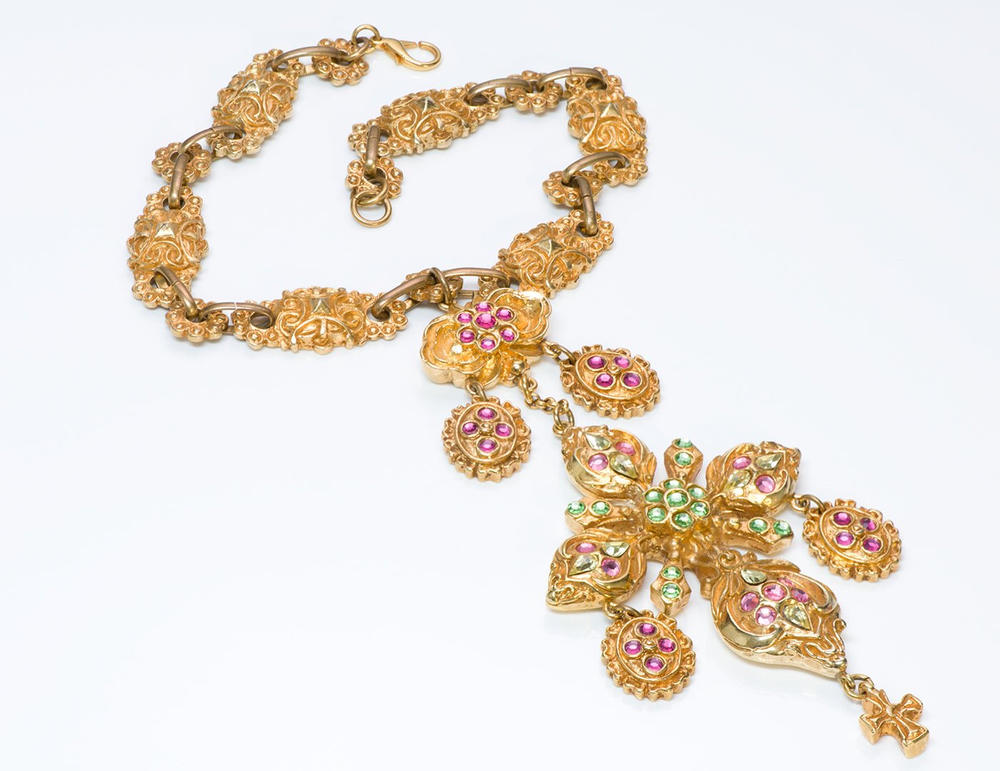 Christian Lacroix Couture Baroque Style Crystal Necklace