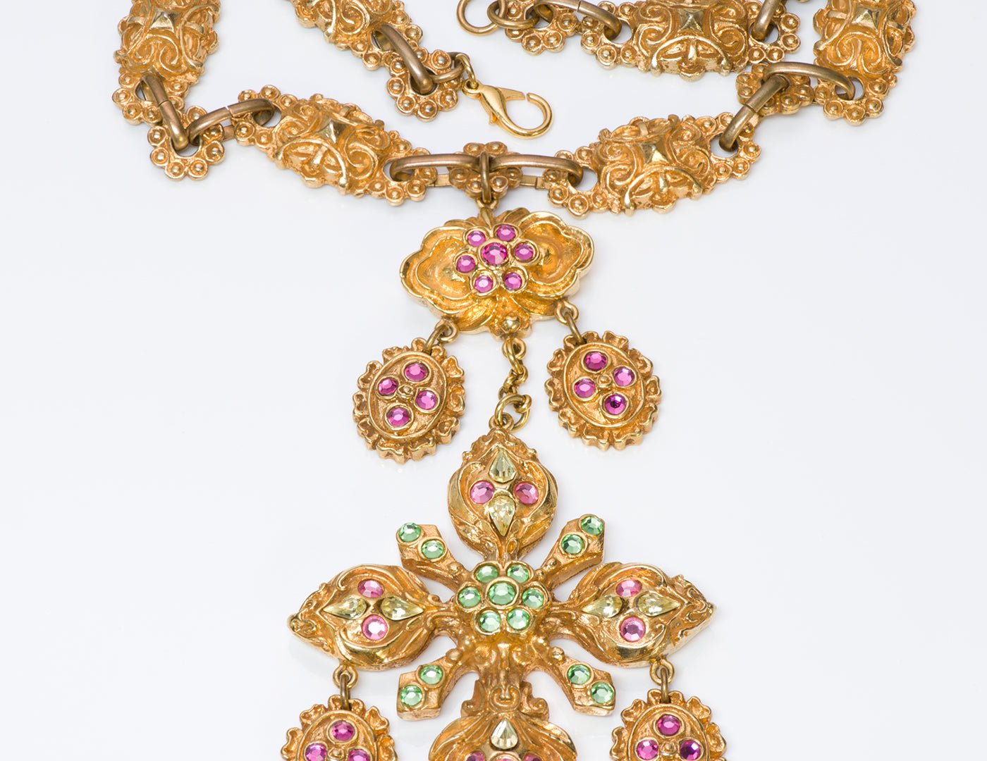 Christian Lacroix Couture Baroque Style Crystal Necklace