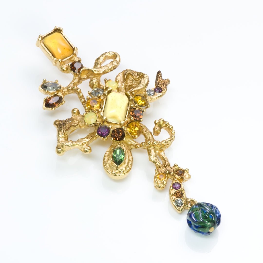 Christian Lacroix Couture Crystal Brooch