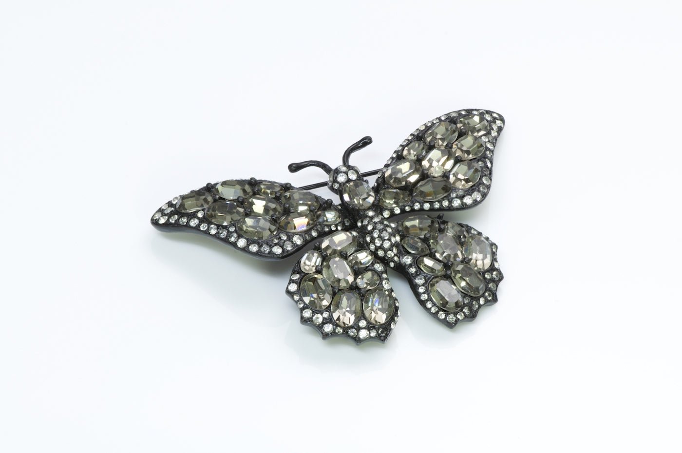 Ciner Crystal Butterfly Brooch - DSF Antique Jewelry