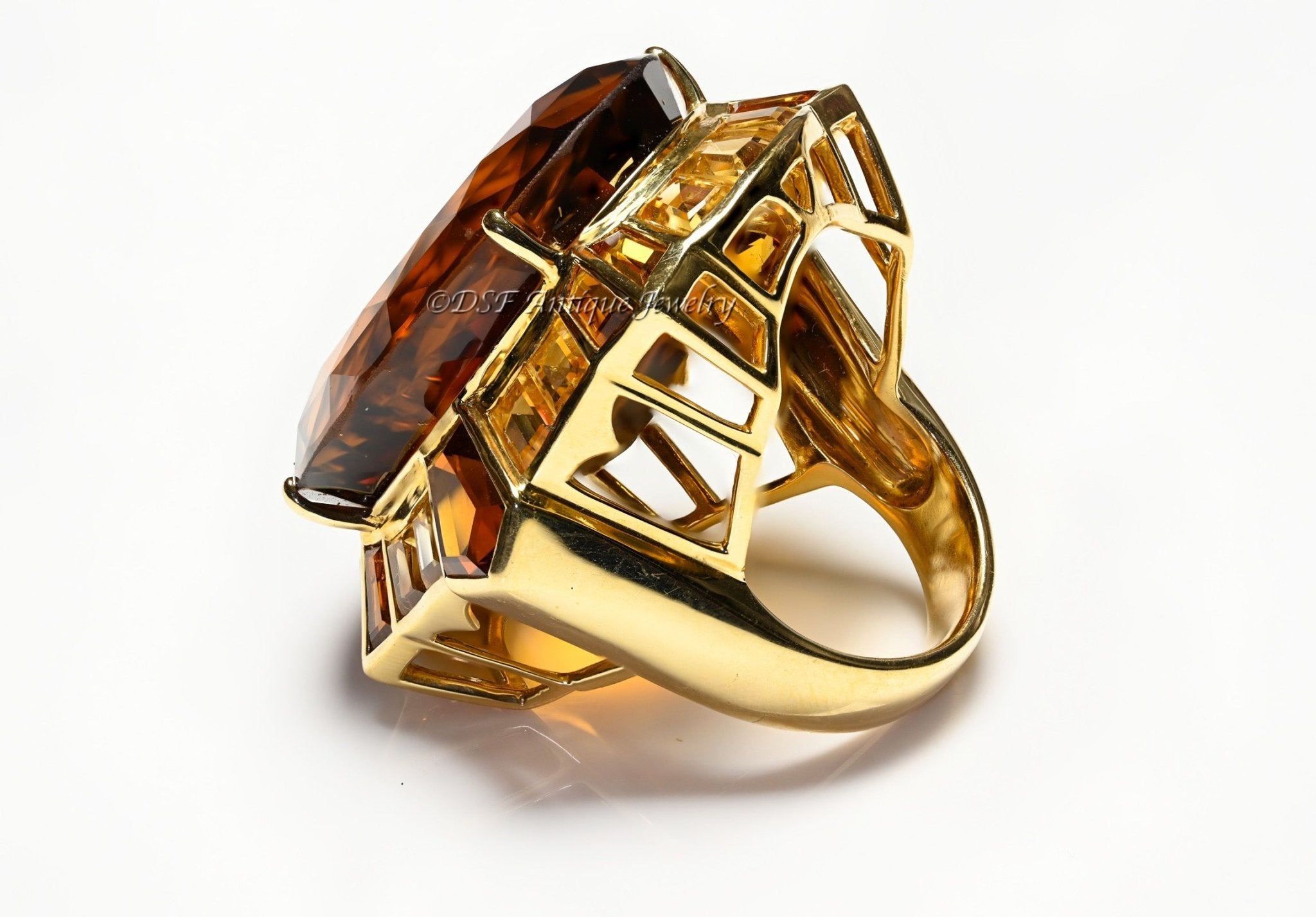 Citrine 18K Yellow Gold Ring