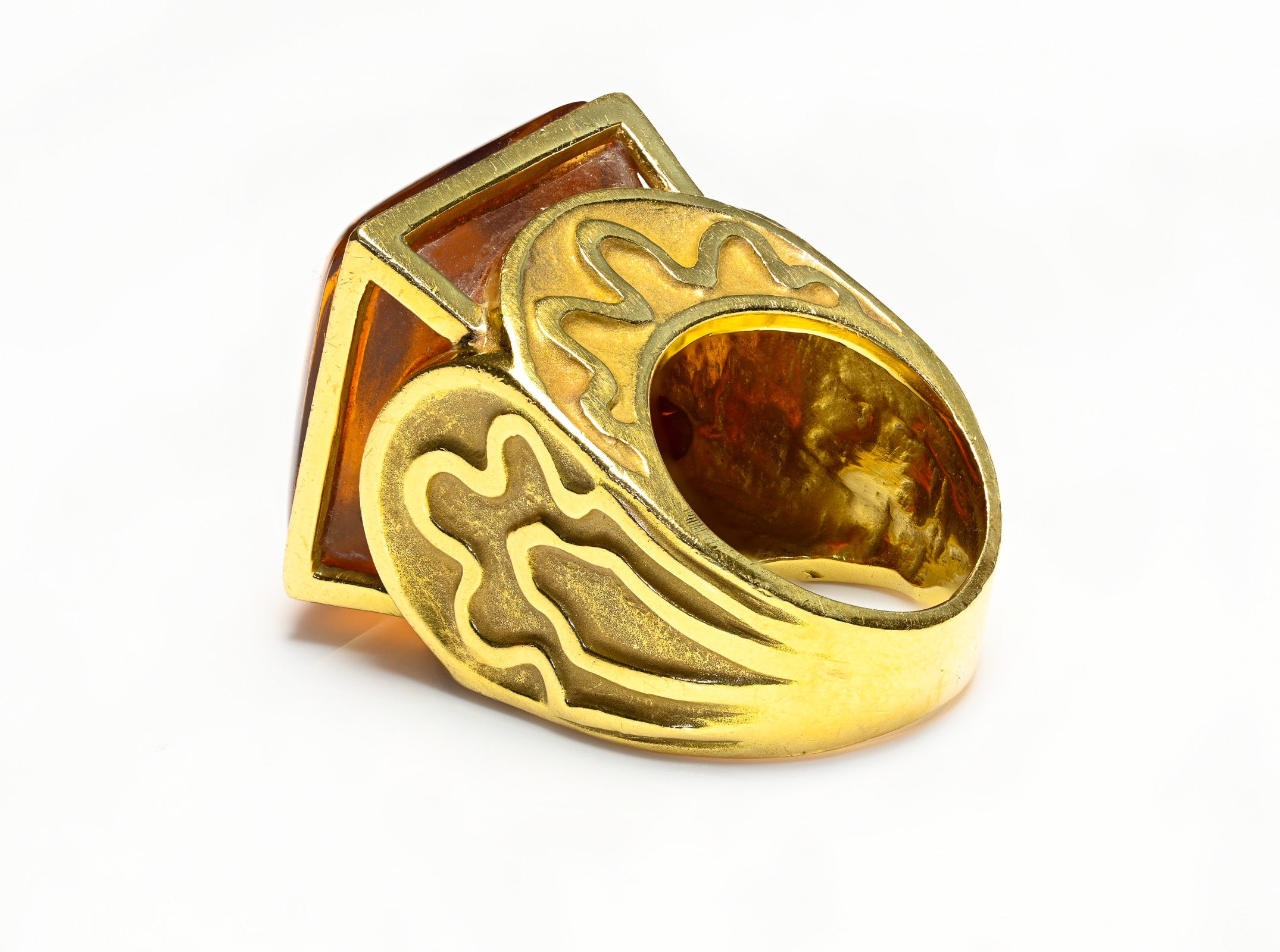 Citrine 18K Yellow Gold Women’s Ring 