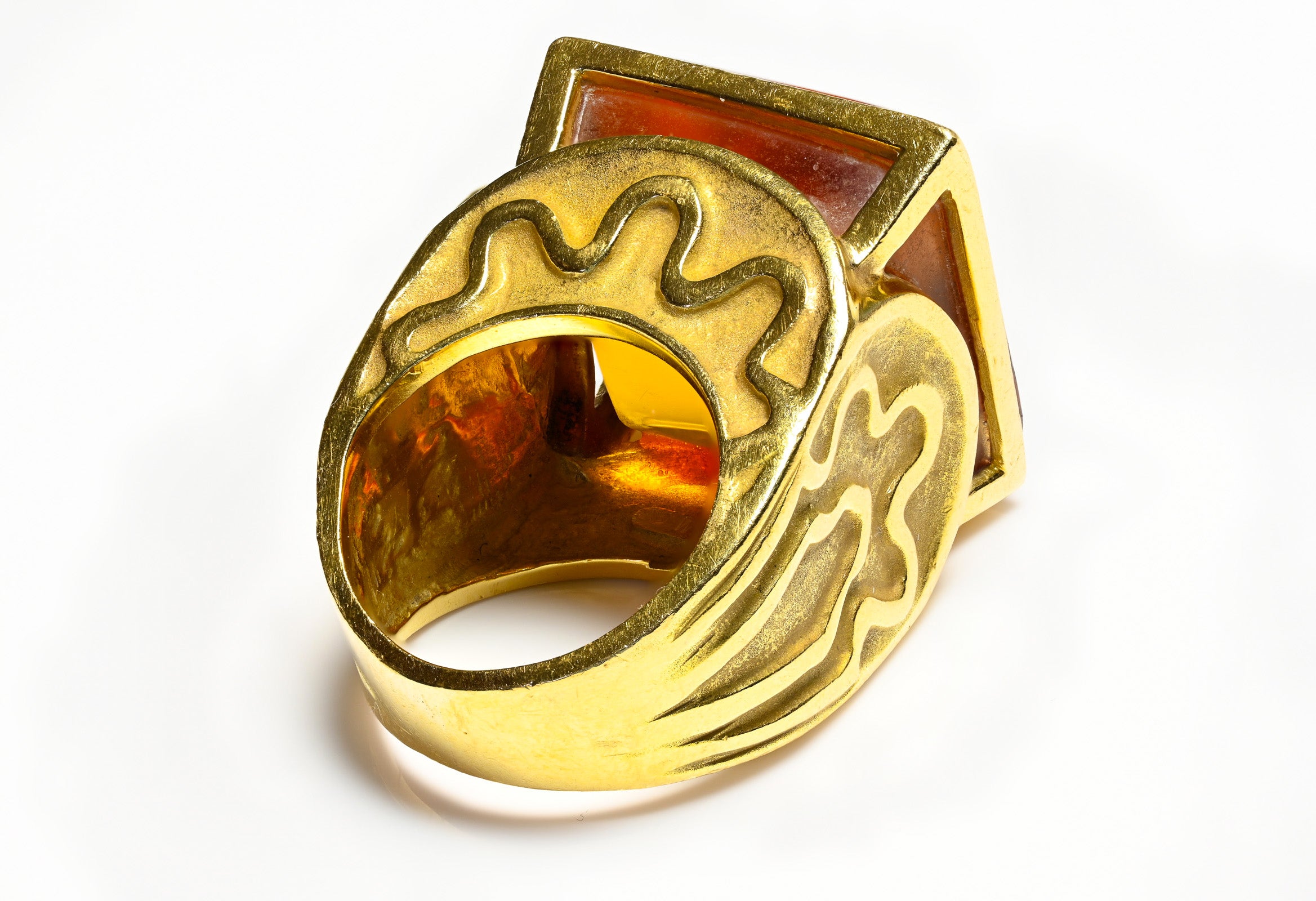 Citrine 18K Vintage Gold Women’s Ring 