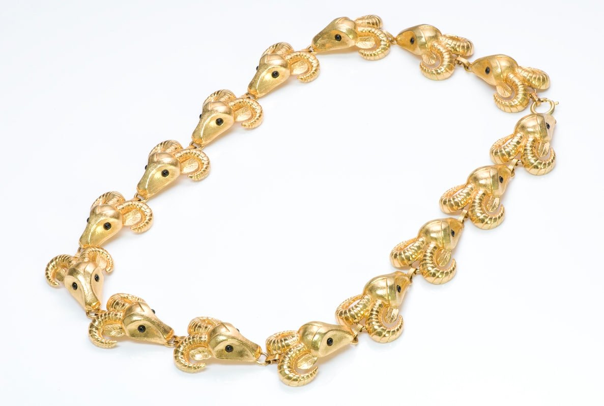 Costume Jewelry Ram Necklace - DSF Antique Jewelry