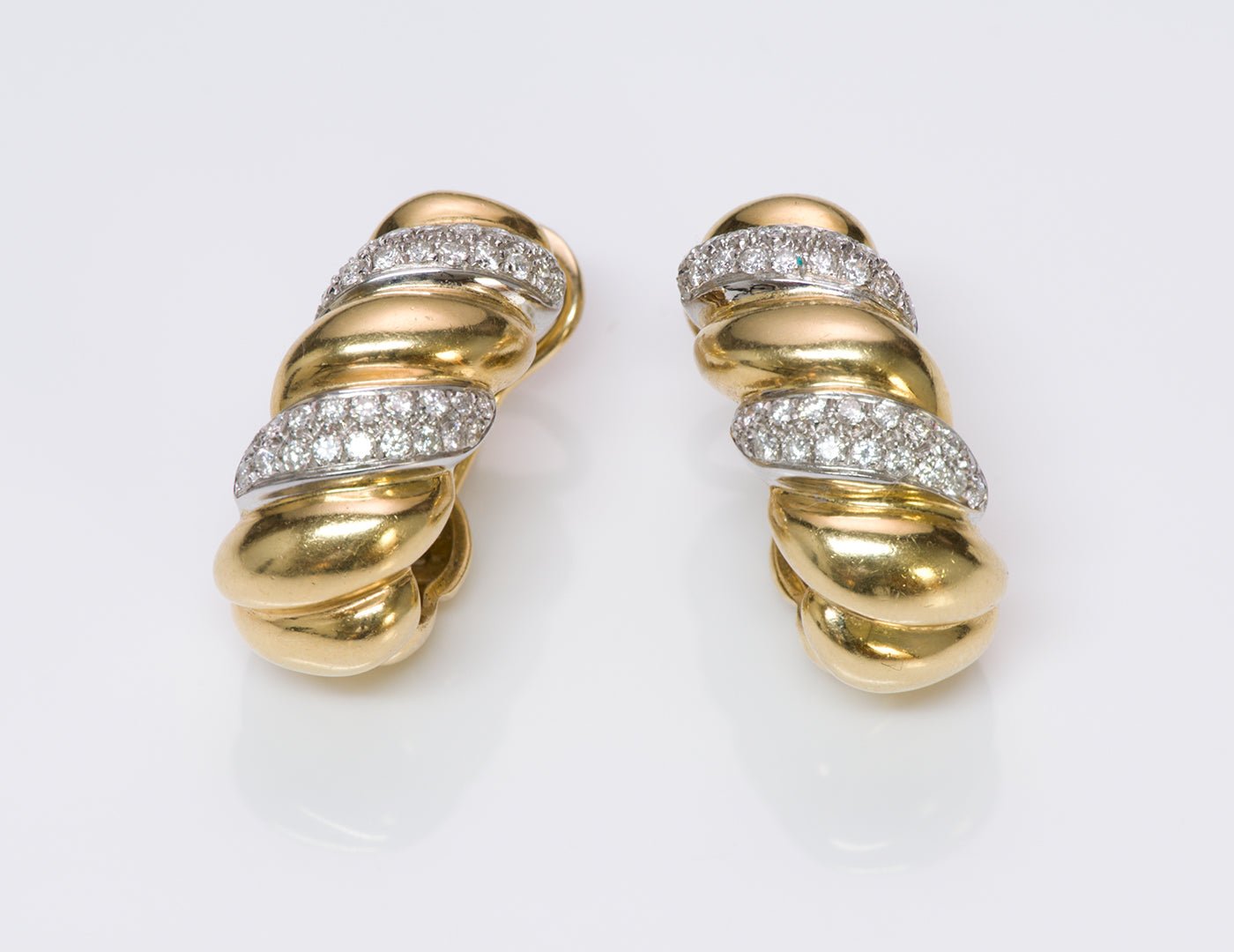 Craig Drake Gold Diamond Earrings