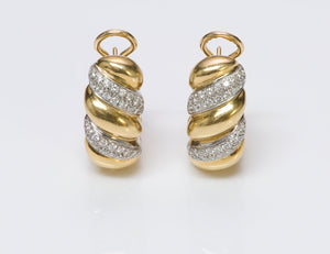 Craig Drake Gold Diamond Earrings