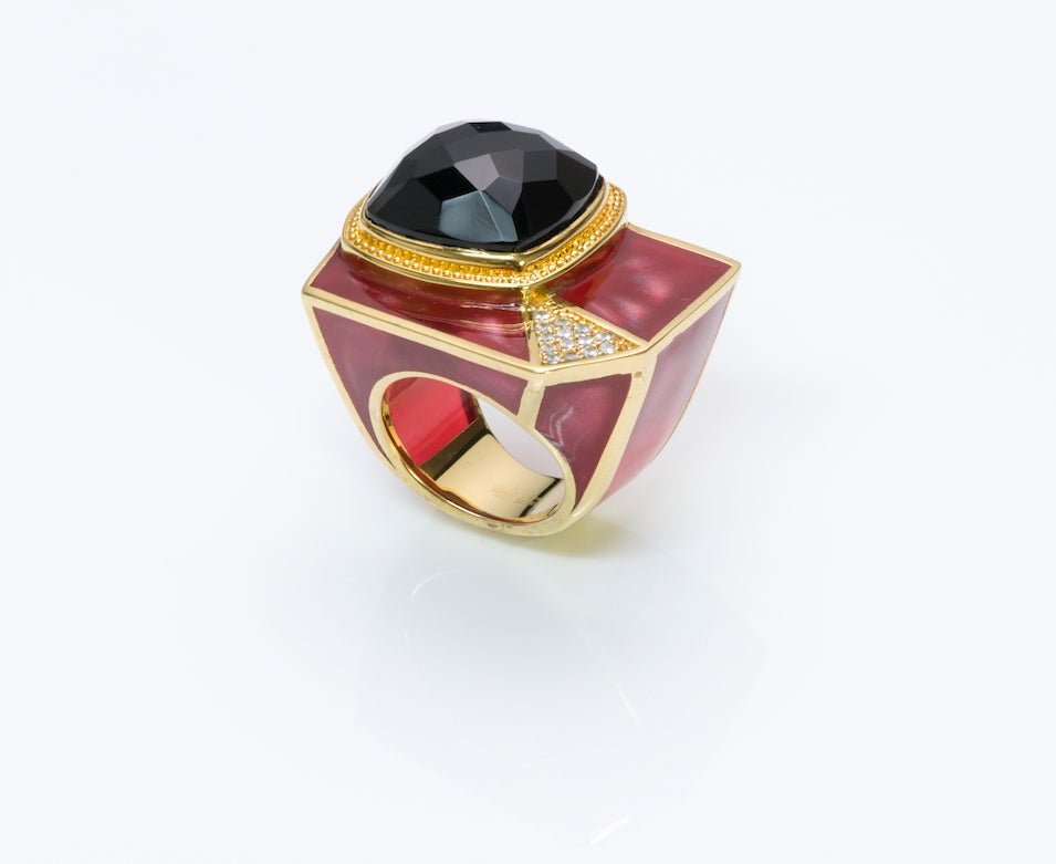Cristina Sabatini Enamel Ring - DSF Antique Jewelry