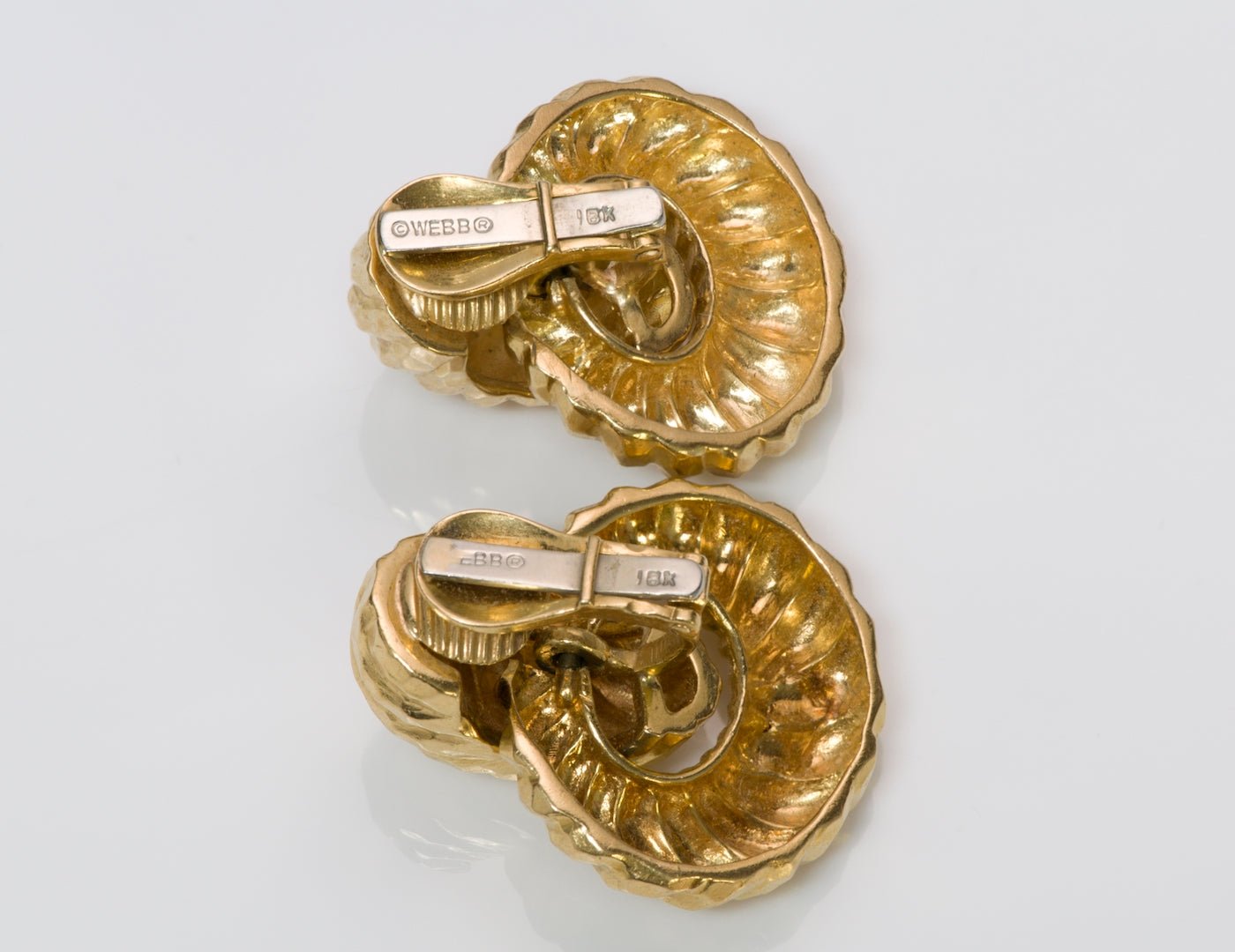 David Webb Gold Earrings - DSF Antique Jewelry