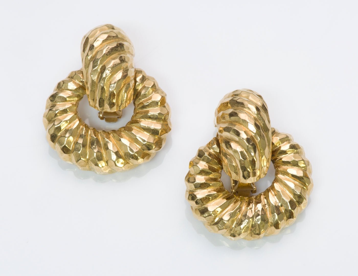 David Webb Gold Earrings