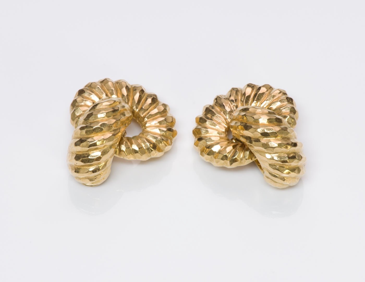 David Webb Gold Earrings - DSF Antique Jewelry