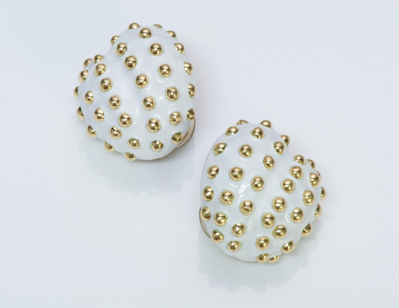 David Webb Gold Enamel Earrings - DSF Antique Jewelry