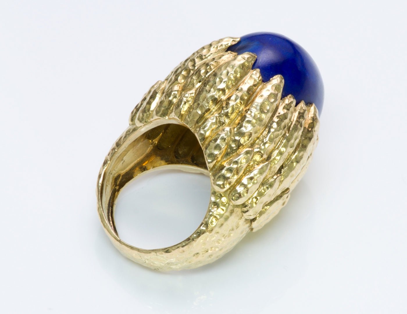 David Webb Lapis & Gold Ring