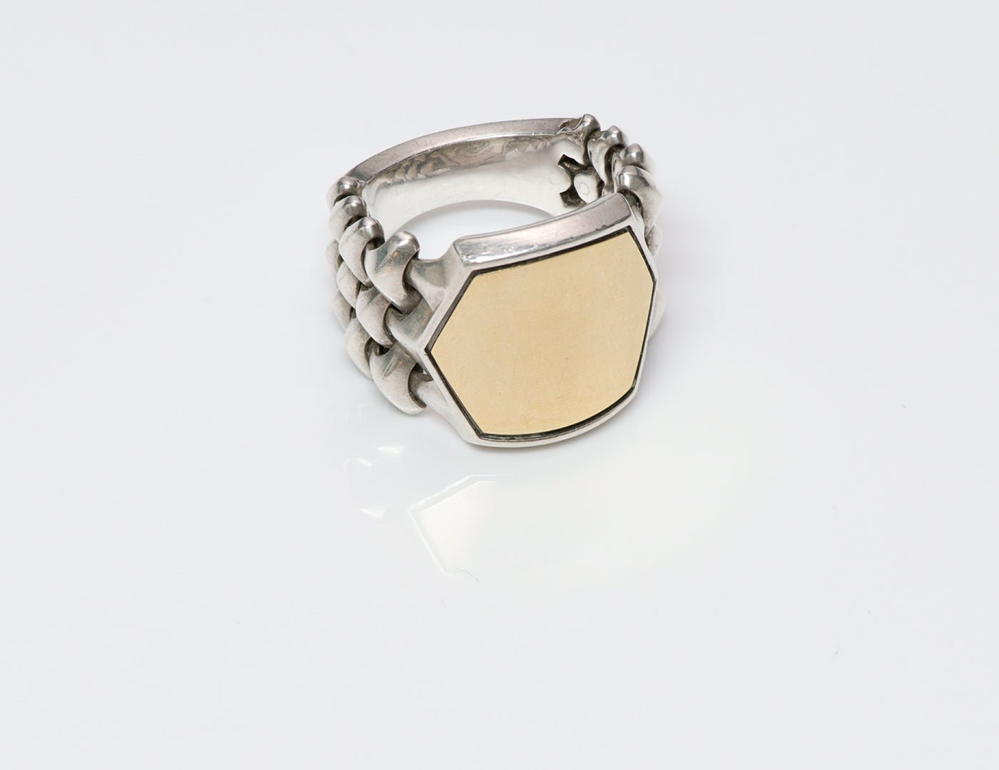 David Yurman Armory Gold & Silver Men's Ring