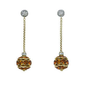 David Yurman Gold Citrine and Diamond Earrings