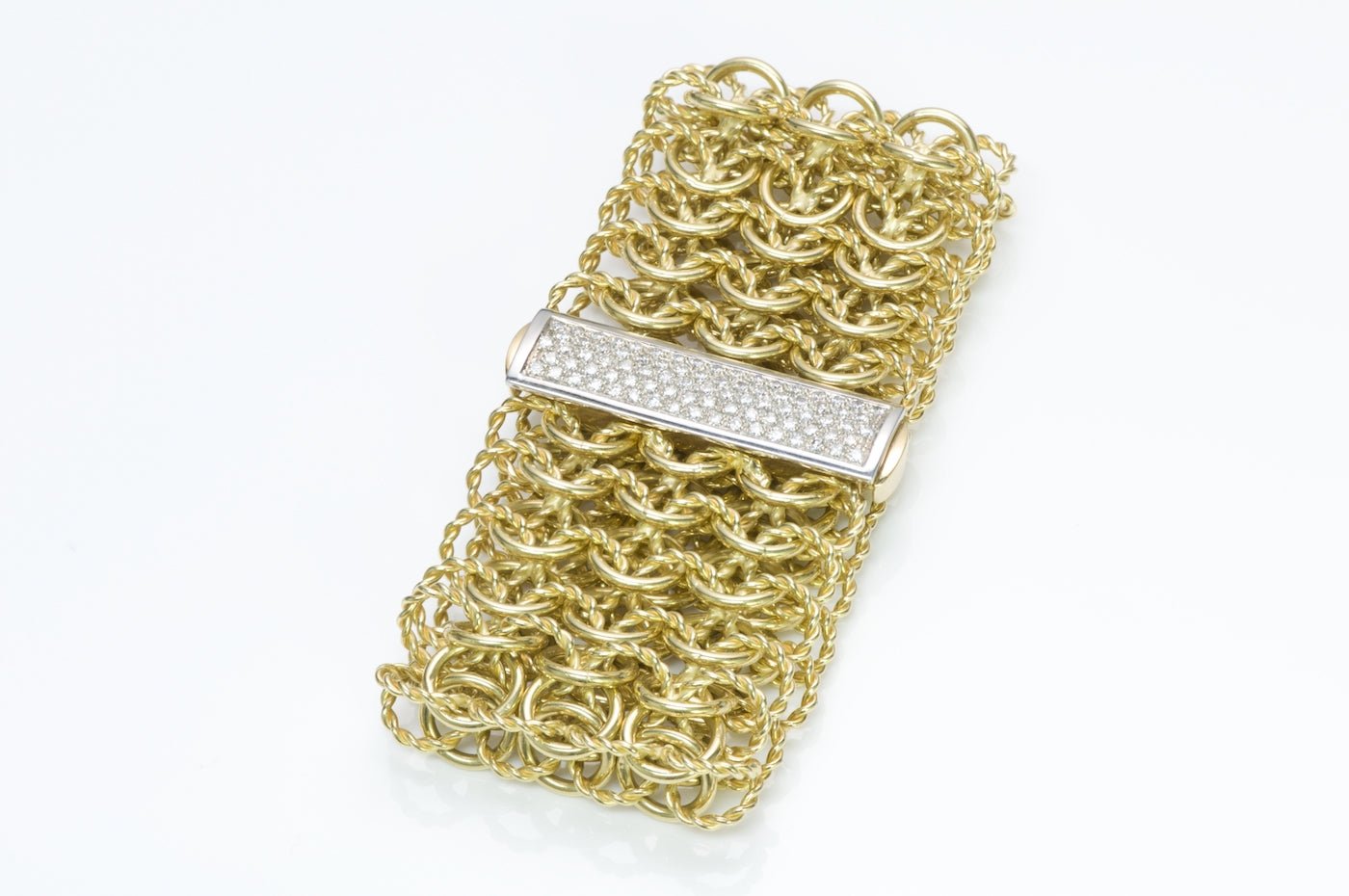 David Yurman Gold Diamond Bracelet