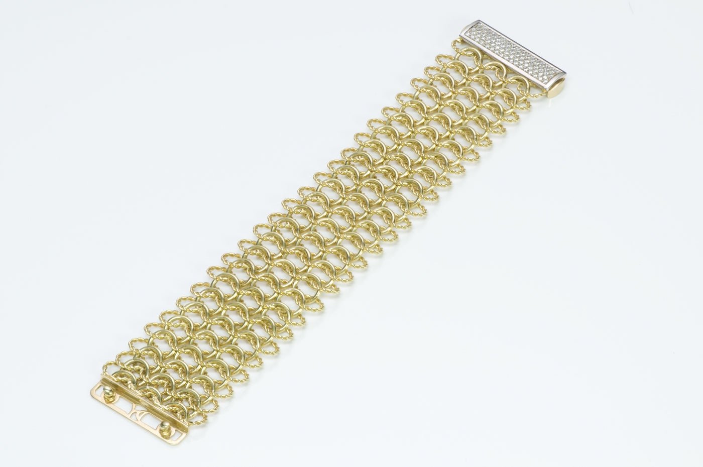 David Yurman Gold Diamond Bracelet - DSF Antique Jewelry