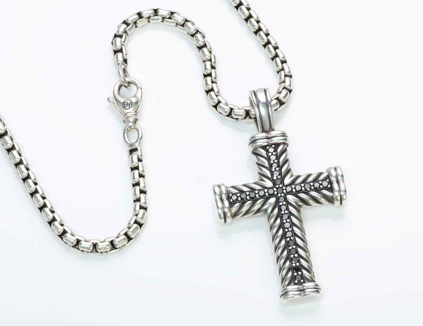 David Yurman Silver Cross Pendant - DSF Antique Jewelry
