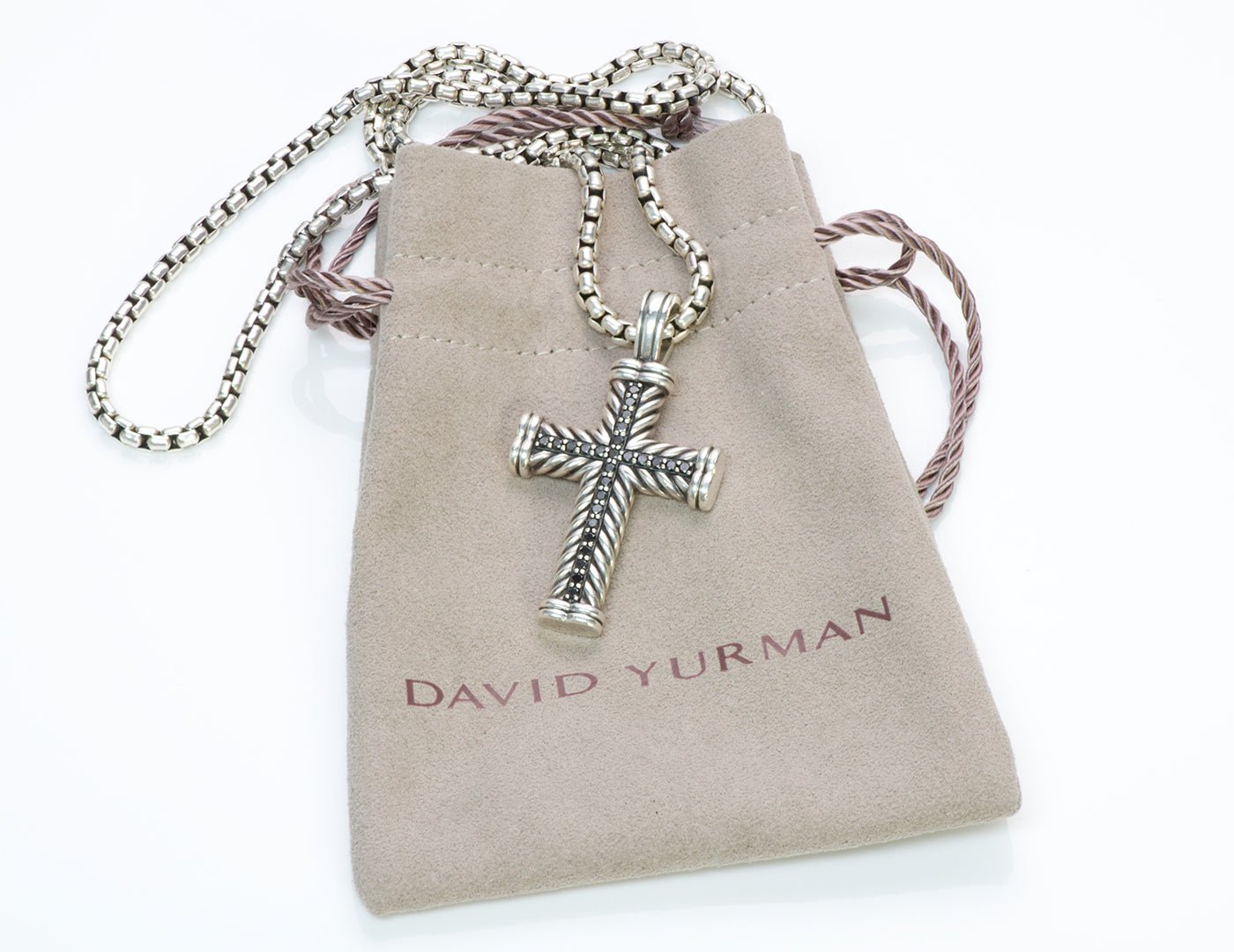 David Yurman Silver Cross Pendant - DSF Antique Jewelry