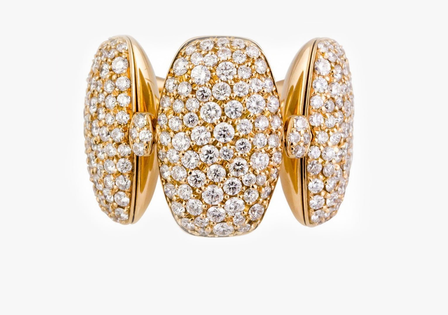 de Grisogono Zucchero Diamond 18K Gold Flexible Ring