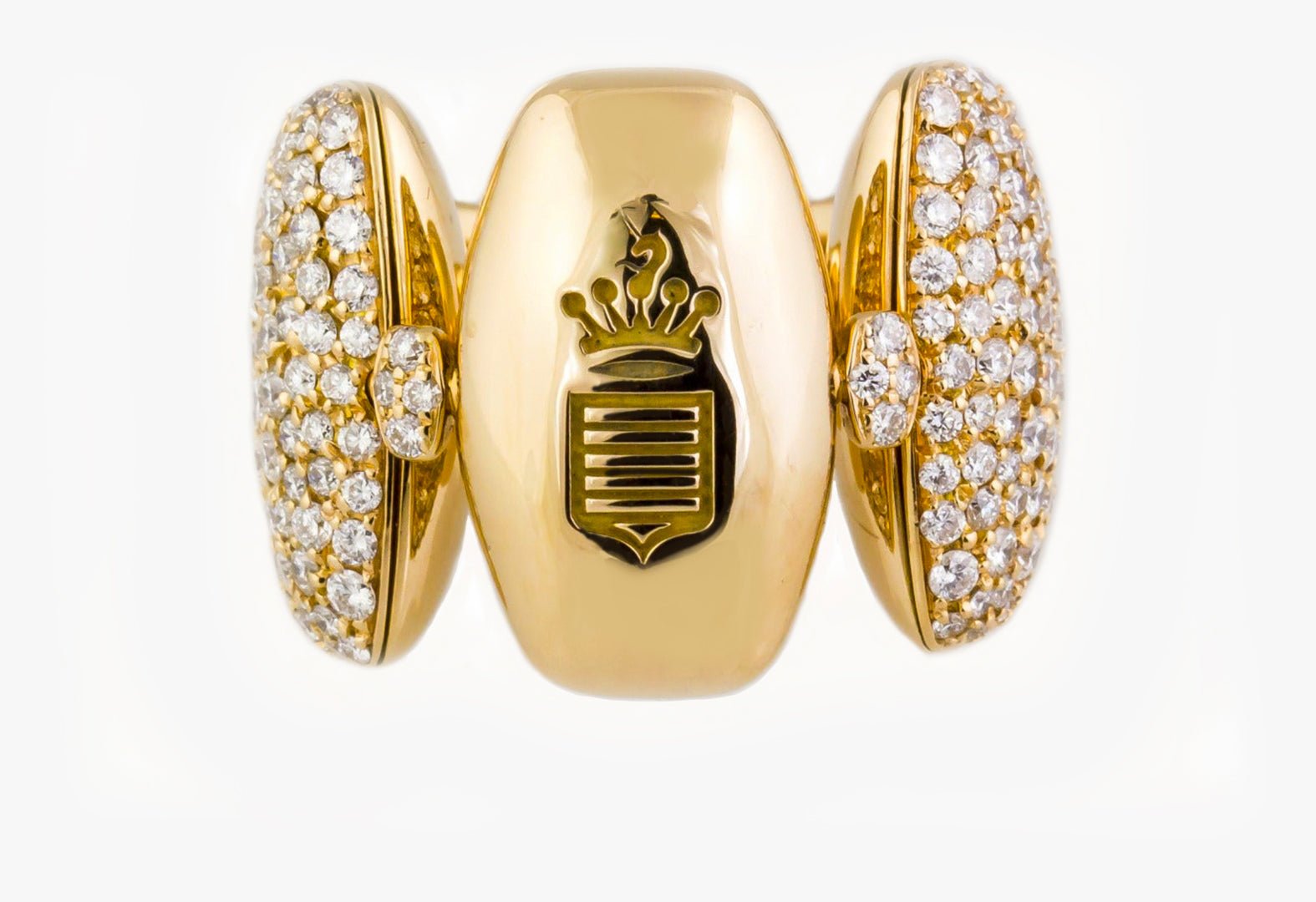 de Grisogono Zucchero Diamond 18K Gold Flexible Ring - DSF Antique Jewelry