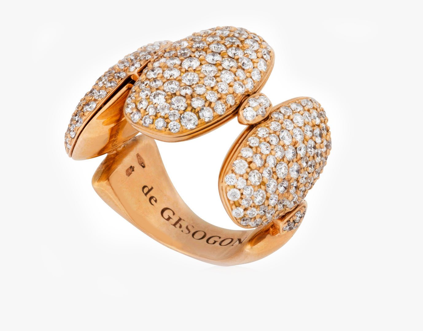 de Grisogono Zucchero Diamond 18K Gold Flexible Ring