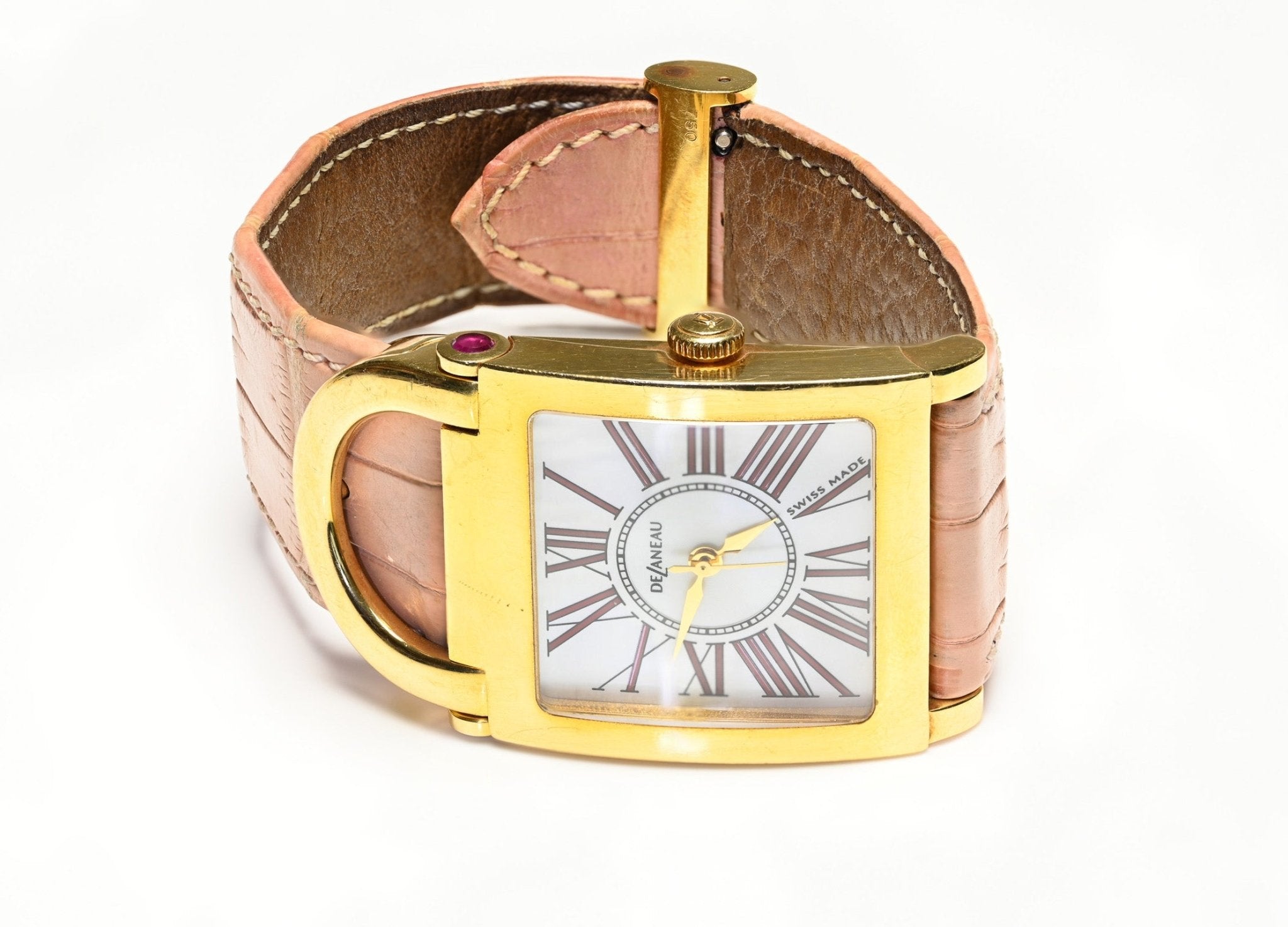 Delaneau 18K Yellow Gold Ladies Watch - DSF Antique Jewelry