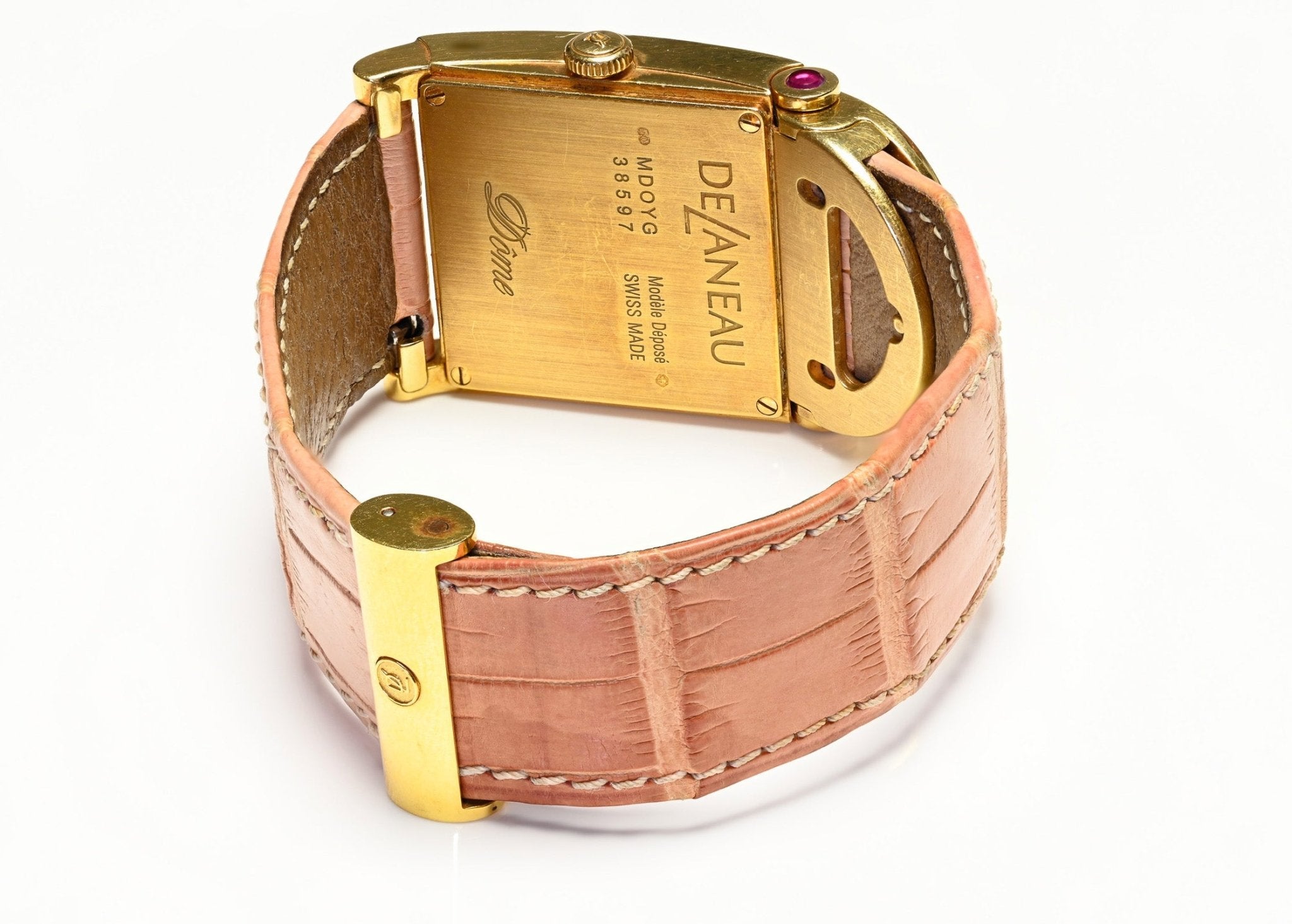 Delaneau 18K Yellow Gold Ladies Watch