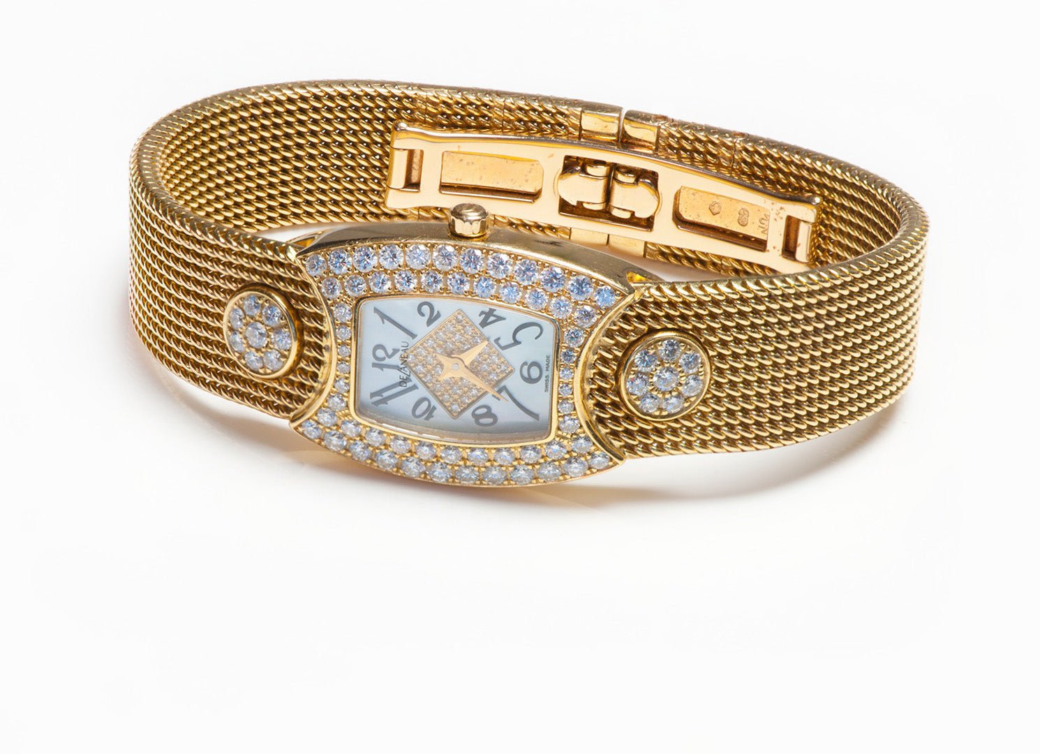 DeLaneau First Lady 18K Gold Diamond Ladies Watch
